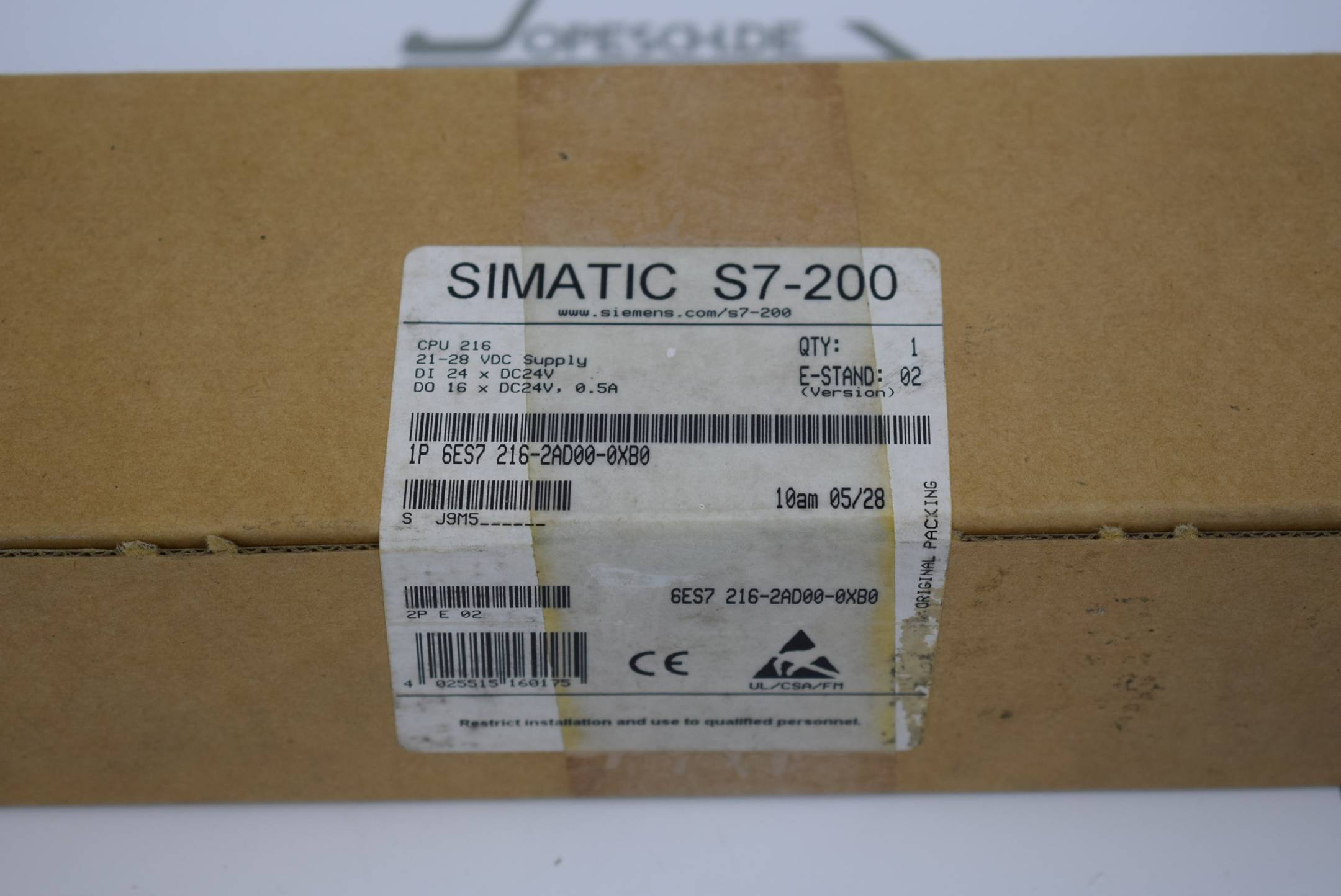 Siemens Simatic S7-200 CPU 216 compact 6ES7 216-2AD00-0XB0 ( 6ES7216-2AD00-0XB0 ) E2