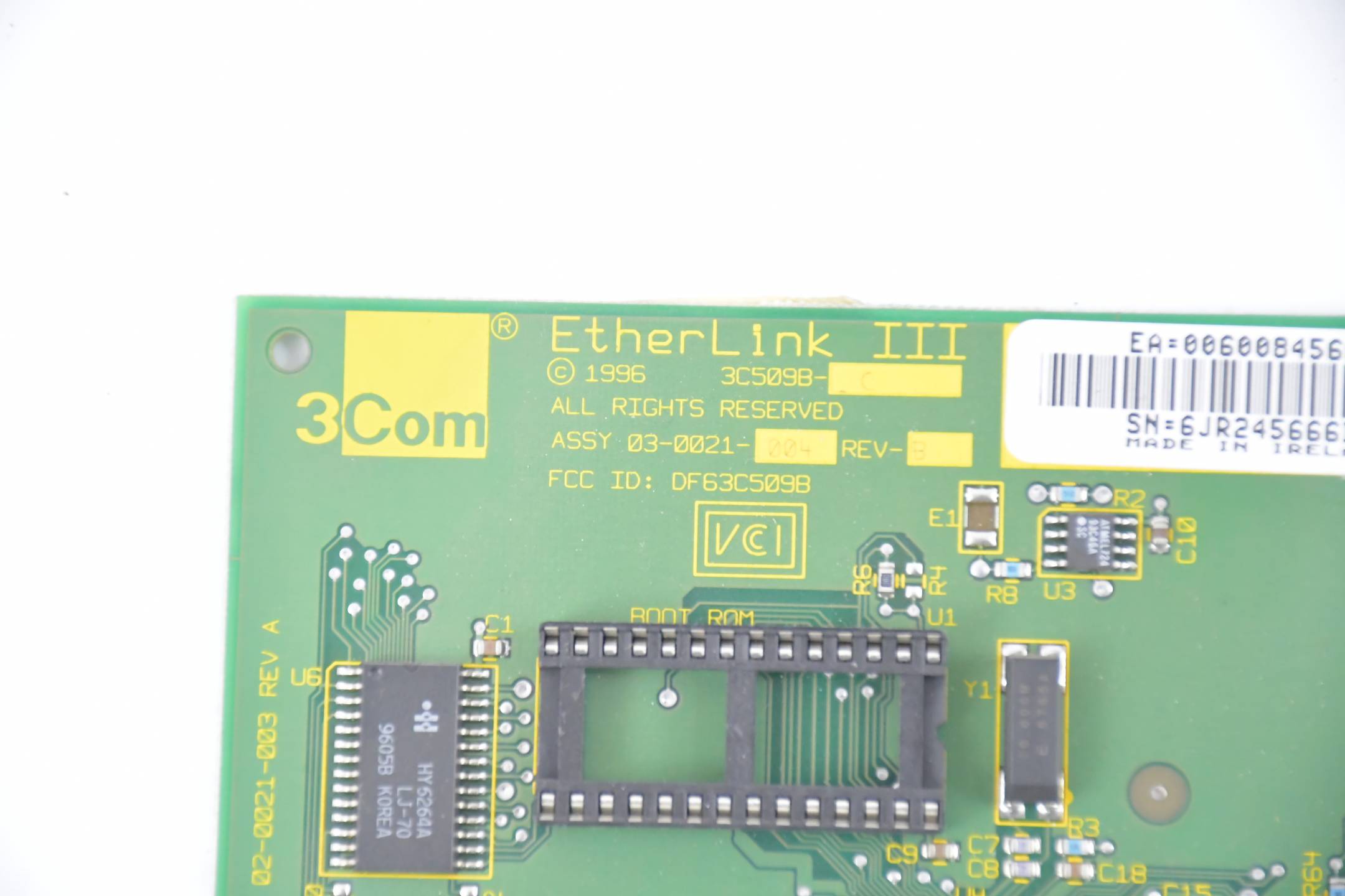 Etherlink III 3Com Netzwerk-Karte ASSY 03-0021-004