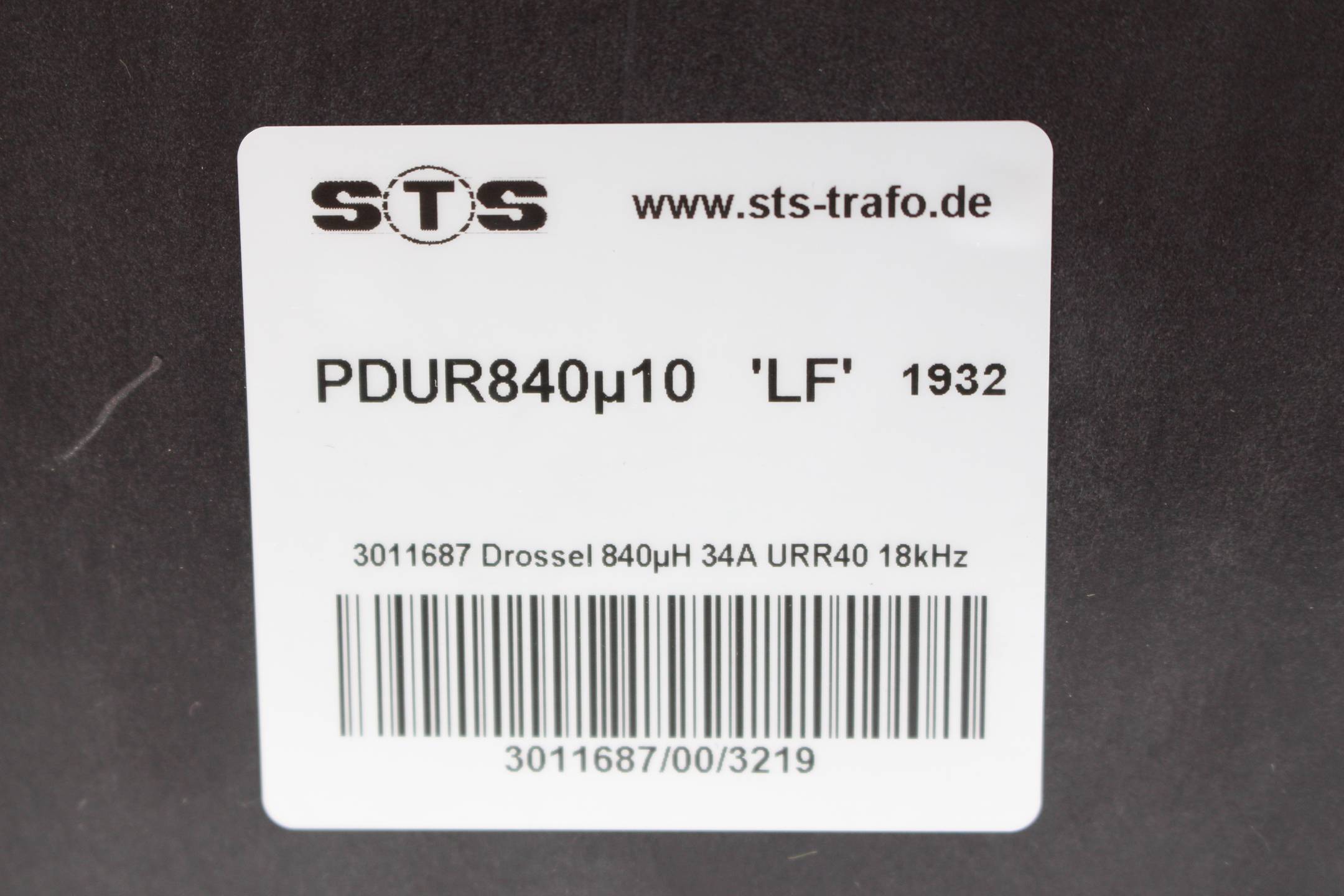 STS-Trafo Drossel PDUR840µ10 ( 3011687 )