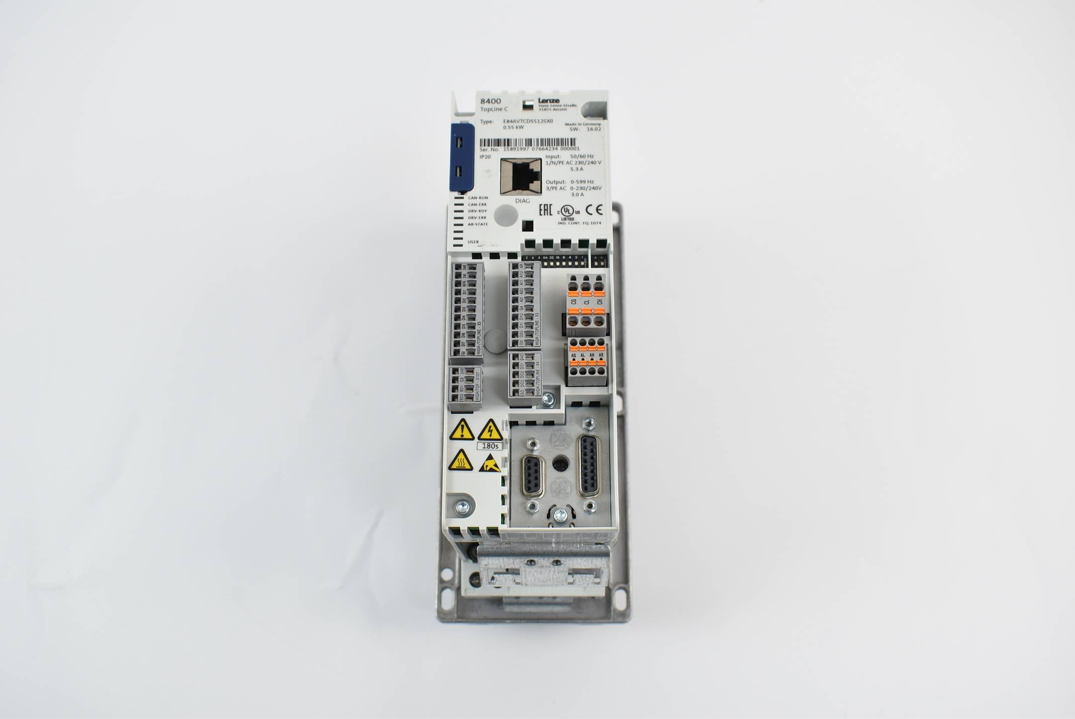 Lenze E84AVTCD5512SX0 Inverter Drives 8400 TopLine C