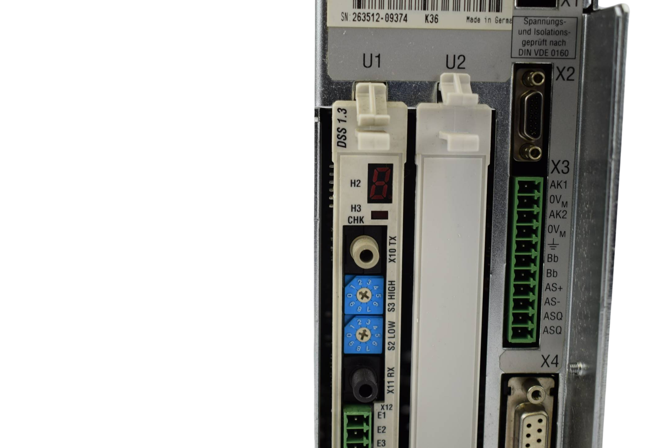 Bosch Rexroth Indramat Digital A.C. Servo controller DDS03.1-W050-RS01-02-FW
Bosch Rexroth Indramat Digital A.C. Servo controller DDS03.1-W050-RS01-02-FW