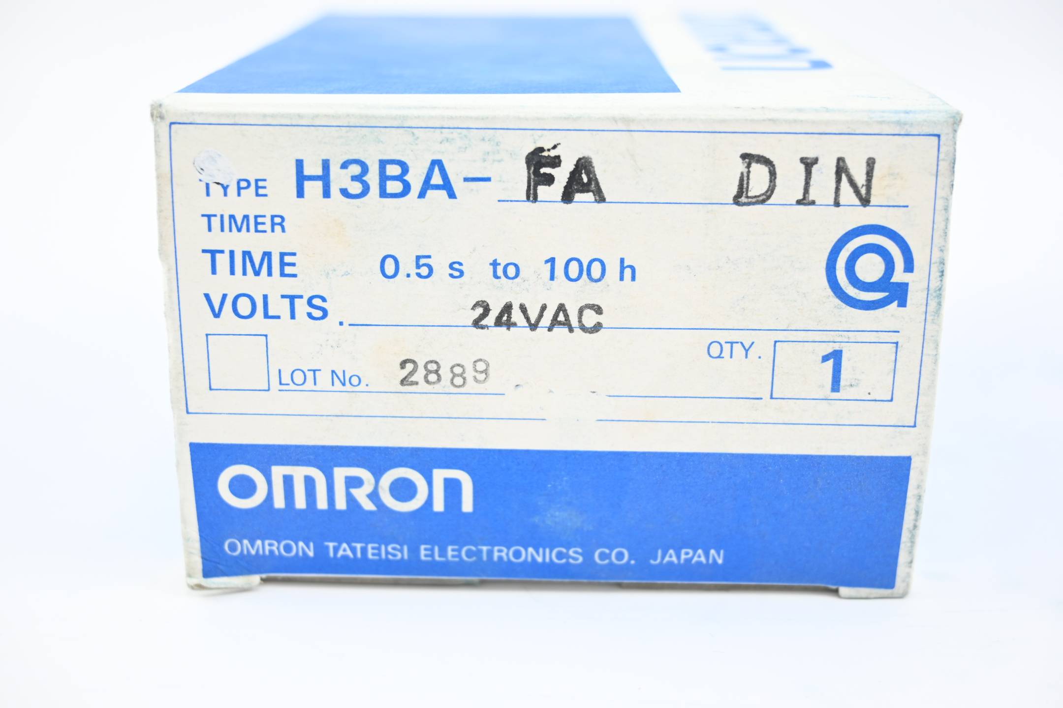 Omron Timer Zeitrelais 0.5s-100h 24 VAC ( H3BA-FA )( H3BA-FA DIN )