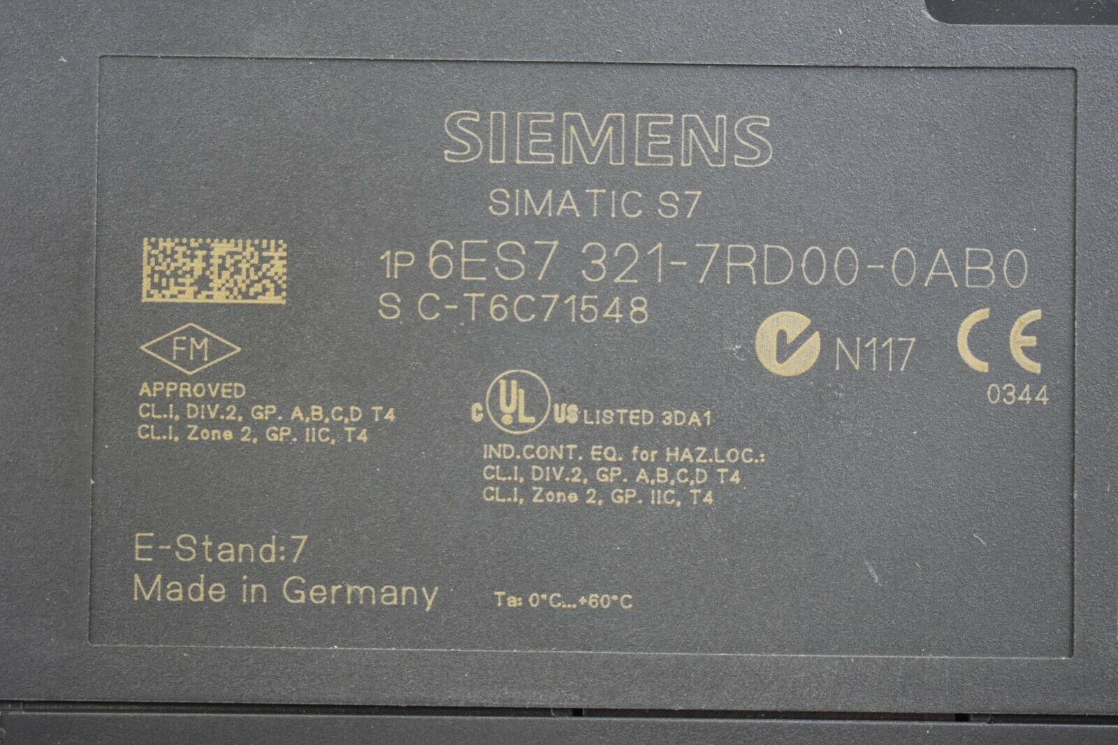 Siemens simatic S7-300 SM321 6ES7 321-7RD00-0AB0 ( 6ES7321-7RD00-0AB0 )