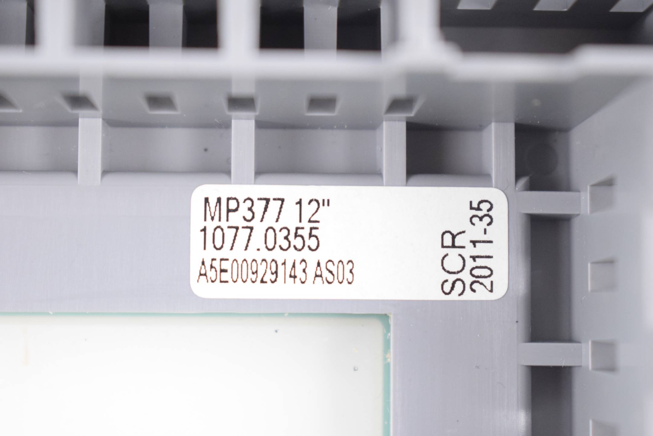 Siemens Touch Cover für MP377 12" Touch ( A5E00929143 ) B