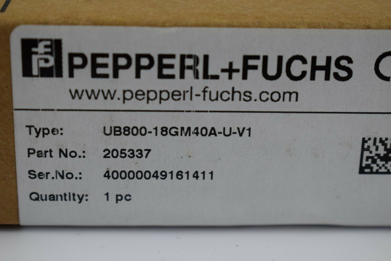 Pepperl + Fuchs Ultraschallsensor UB800-18GM40A-U-V1