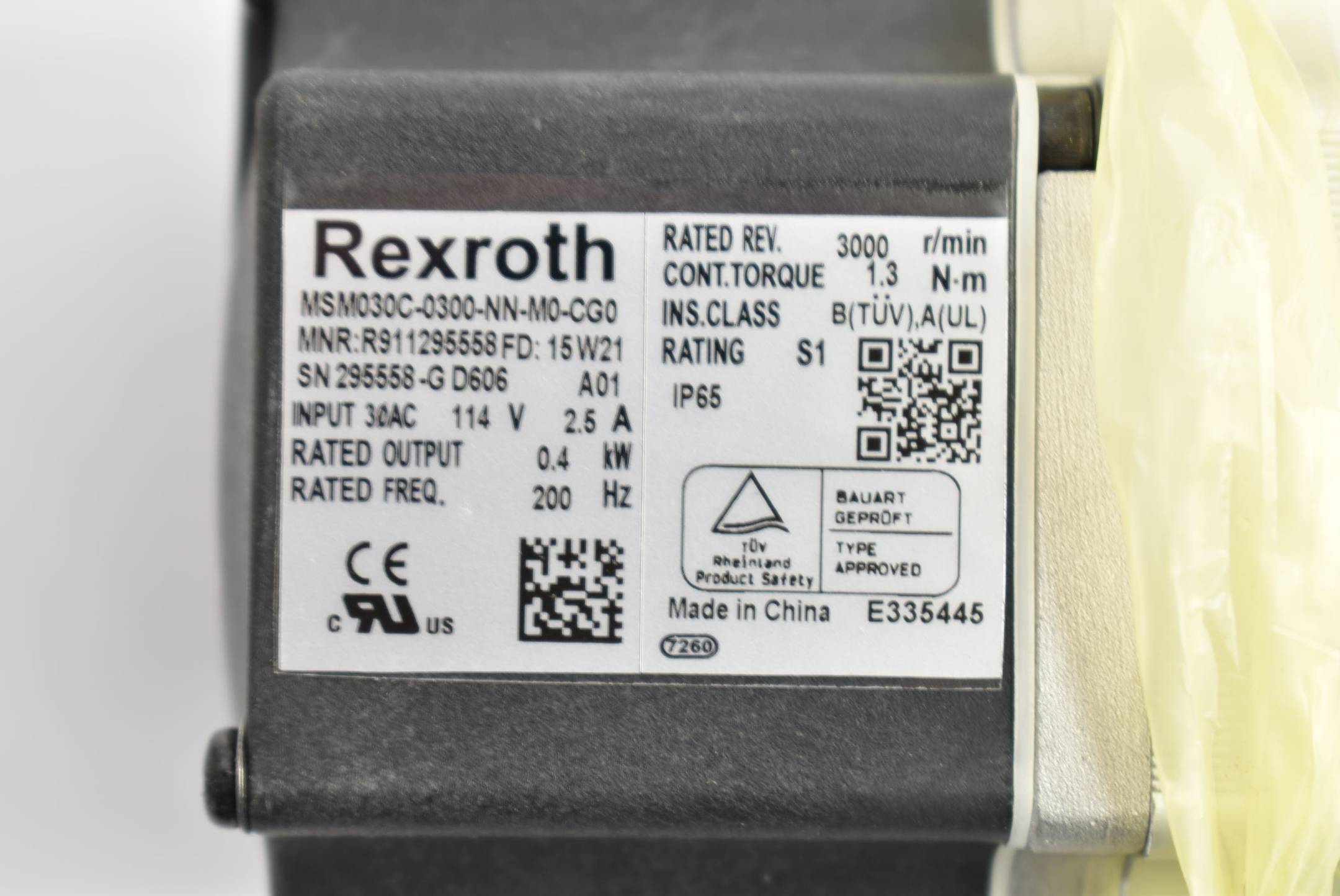 Rexroth Servomotor MSM030C-0300-NN-M0-CG0 ( 295558 )