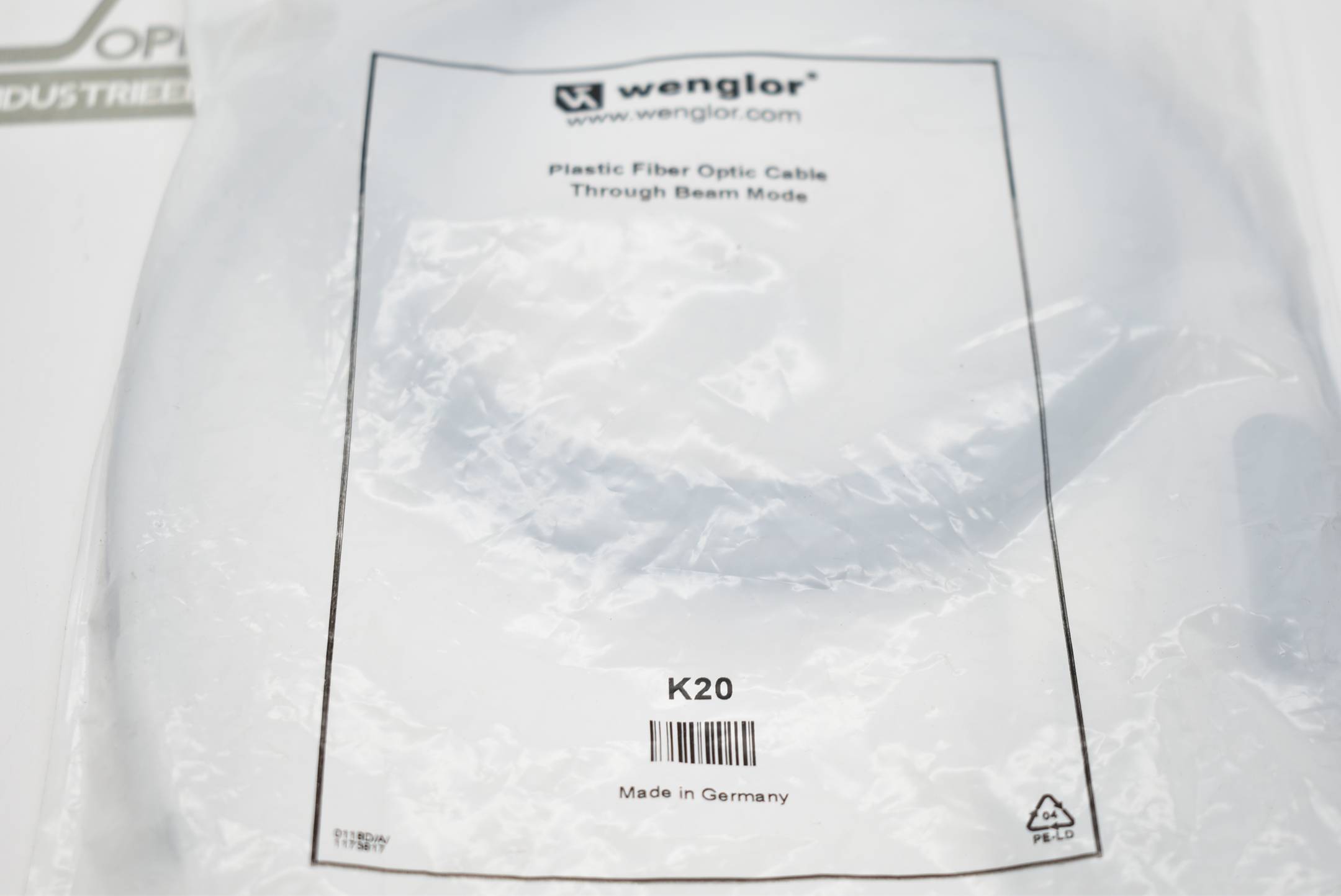 Wenglor Plastic Fiber Optic Cable Kunststofflichtleitkabel K20