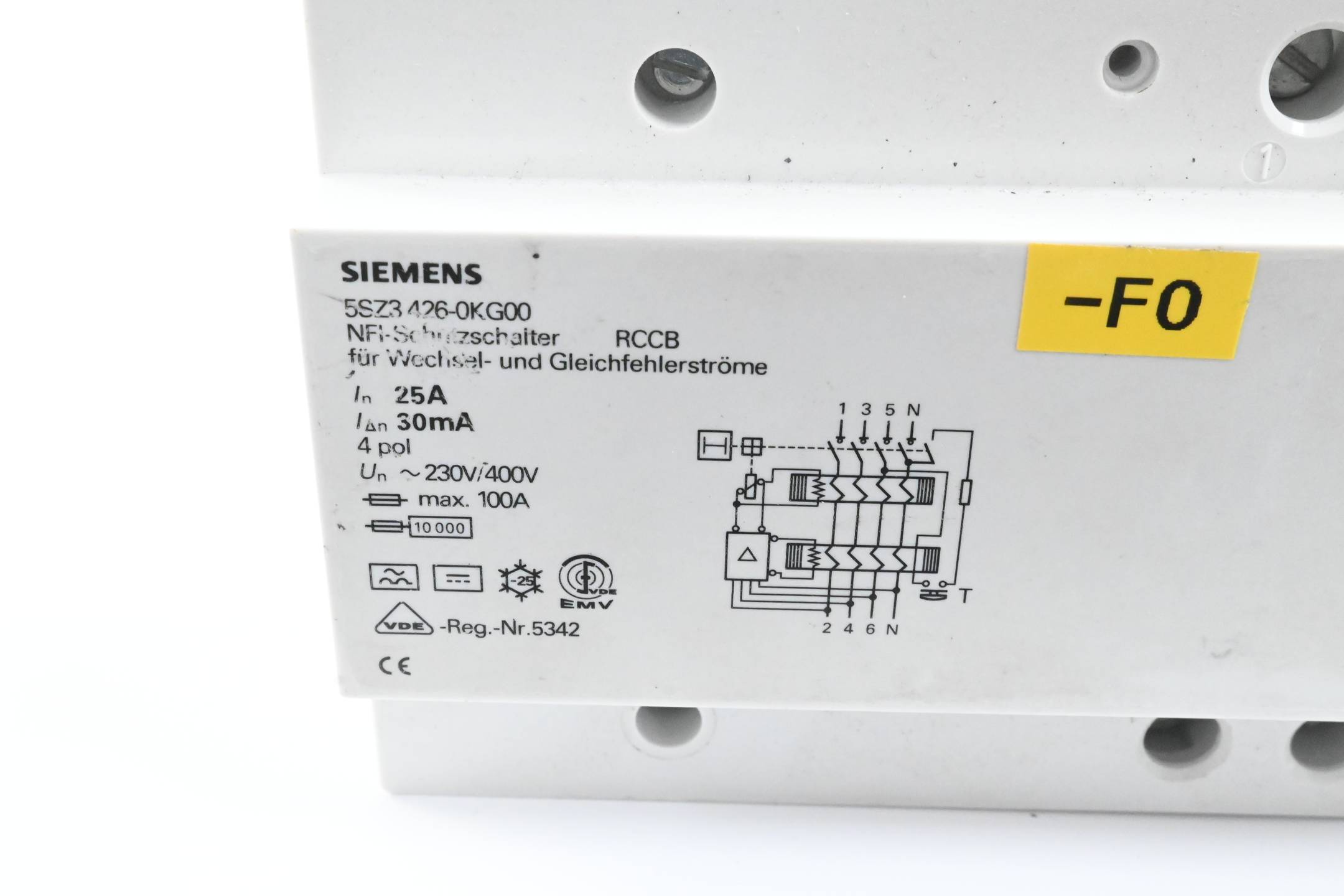 Siemens FI-Schutzschalter 5SZ3426-0KG00 ( 5SZ3 426-0KG00 )