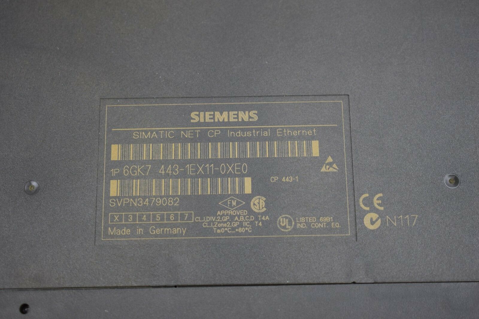 Siemens simatic NET CP 6GK7 443-1EX11-0XE0 // 6GK7443-1EX11-0XE0 / E.2