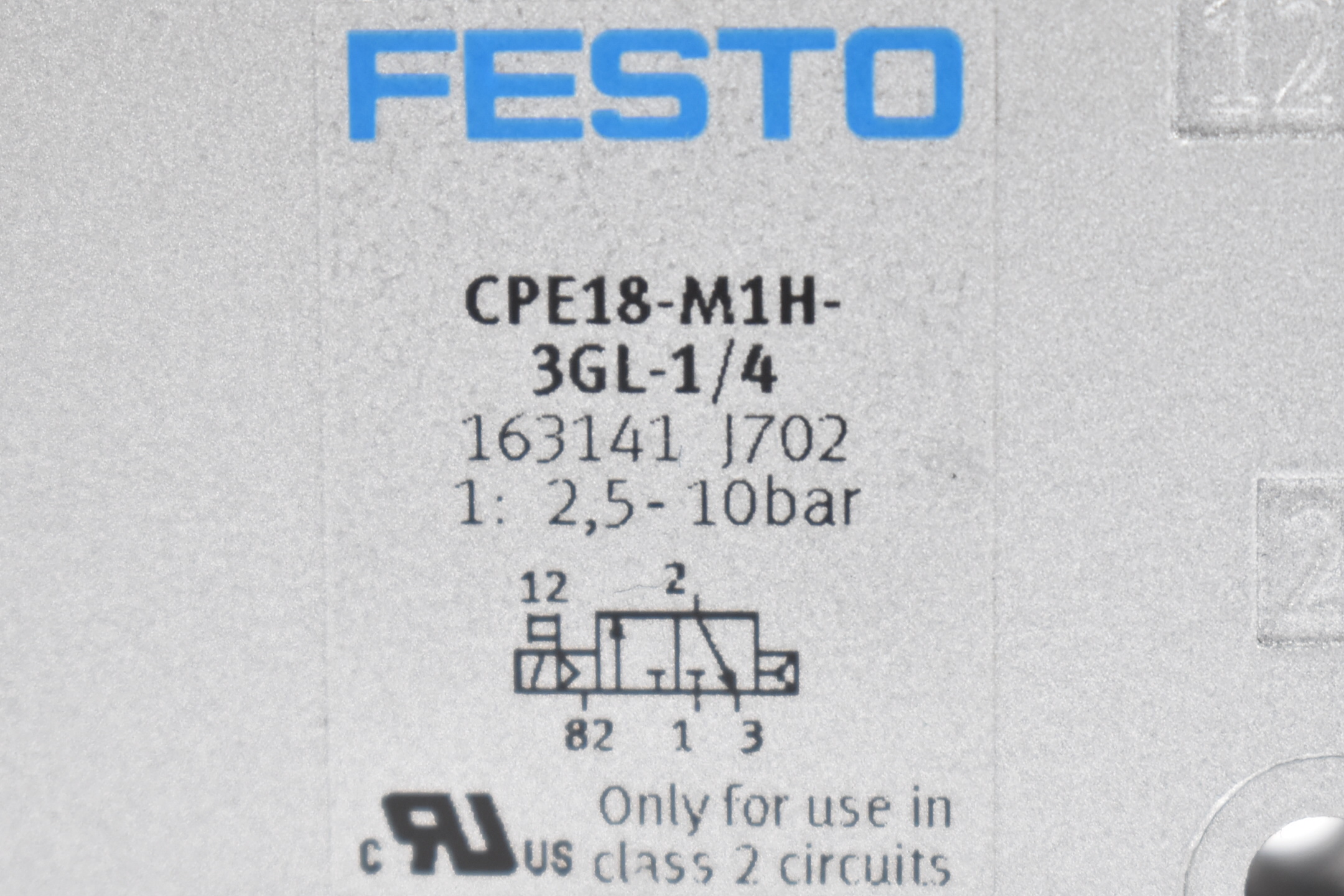 Festo Magnetventil CPE18-M1H-3GL-1/4 + Magnetspule MSEB-3-24V DC