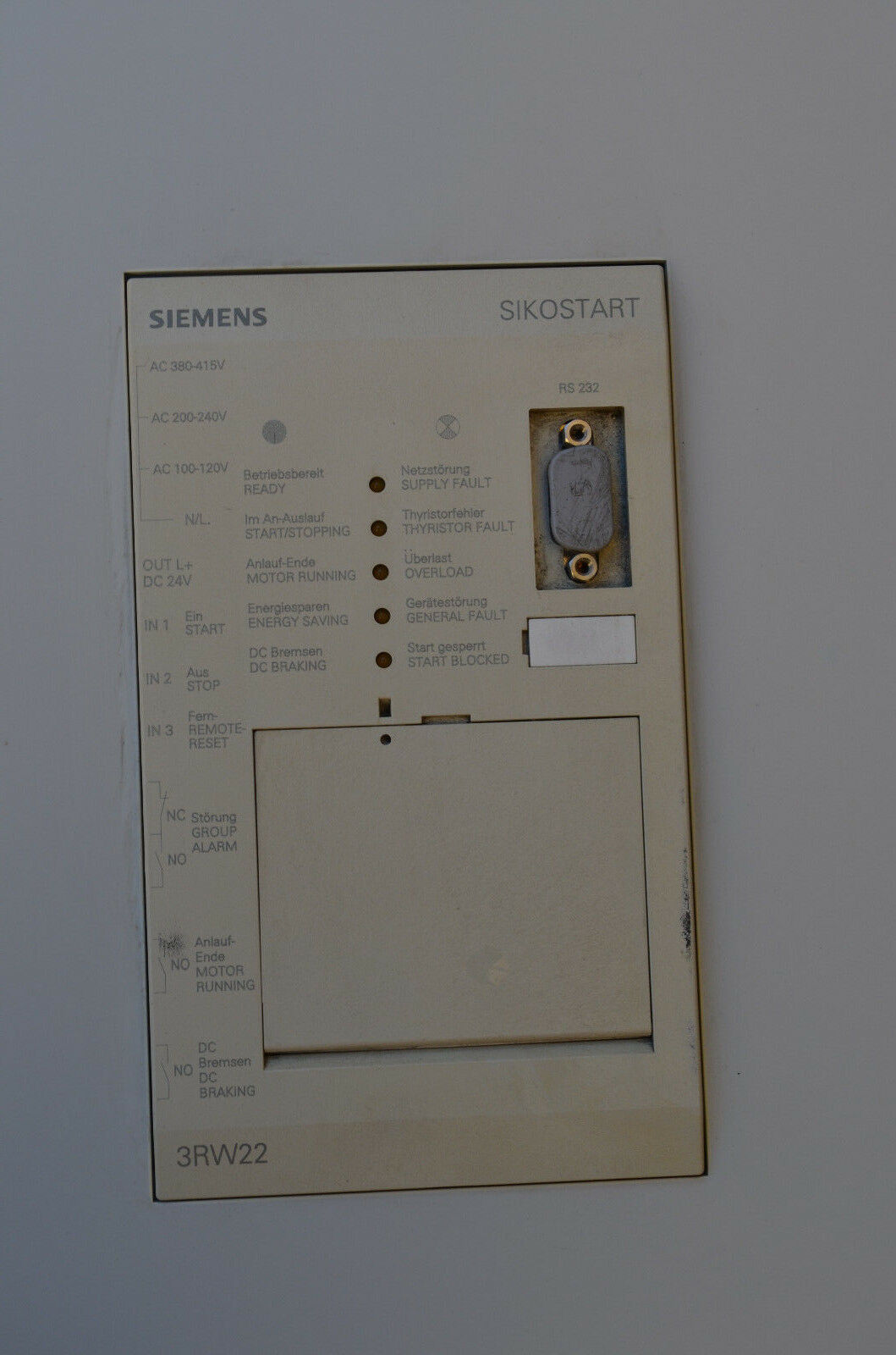 Siemens sikostart Sanftstarter Softstarter 450A 3RW2242-0DB16