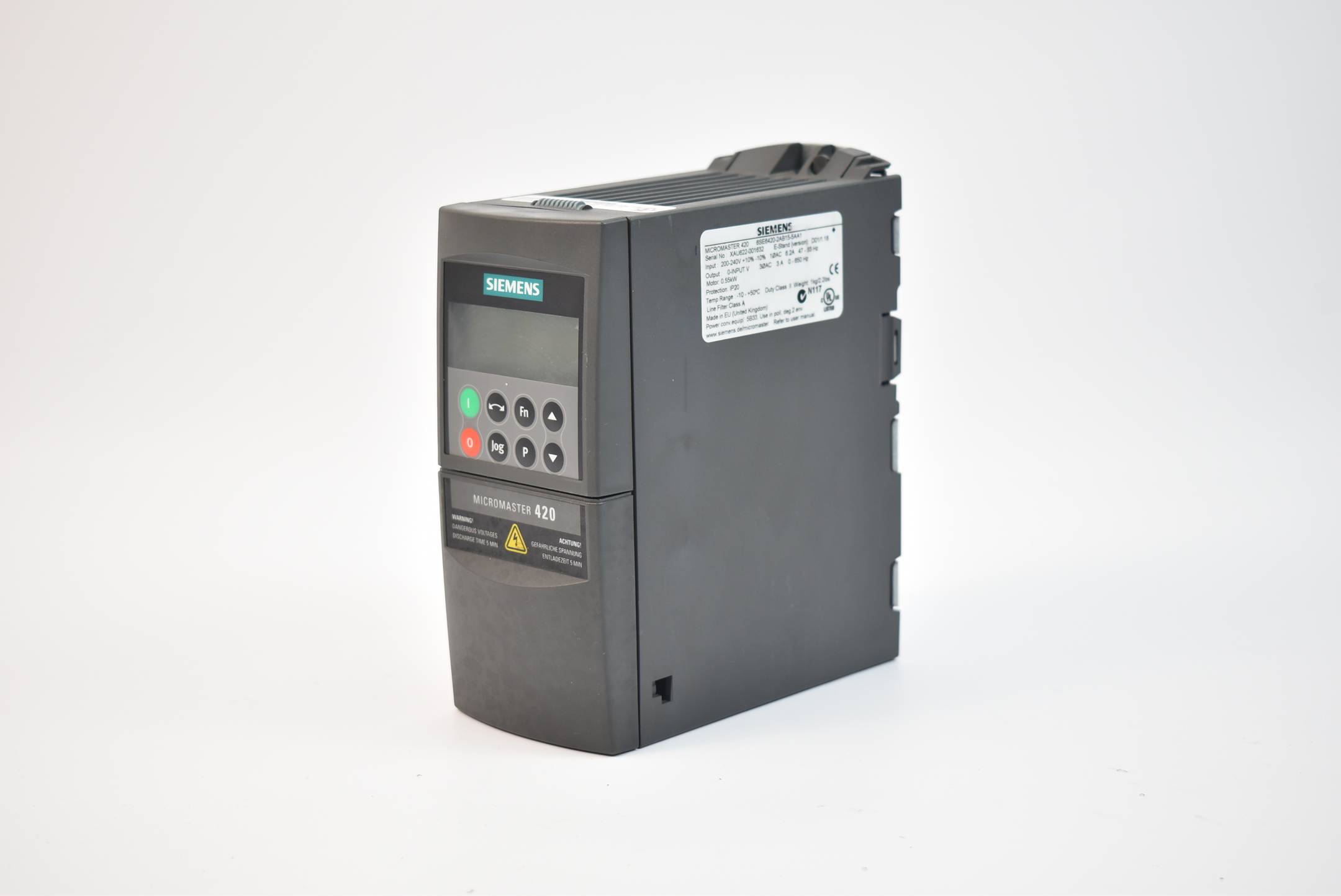 Siemens Micromaster 420 6SE6420-2AB15-5AA1 inkl. BOP 6SE6400-0BP00-0AA0