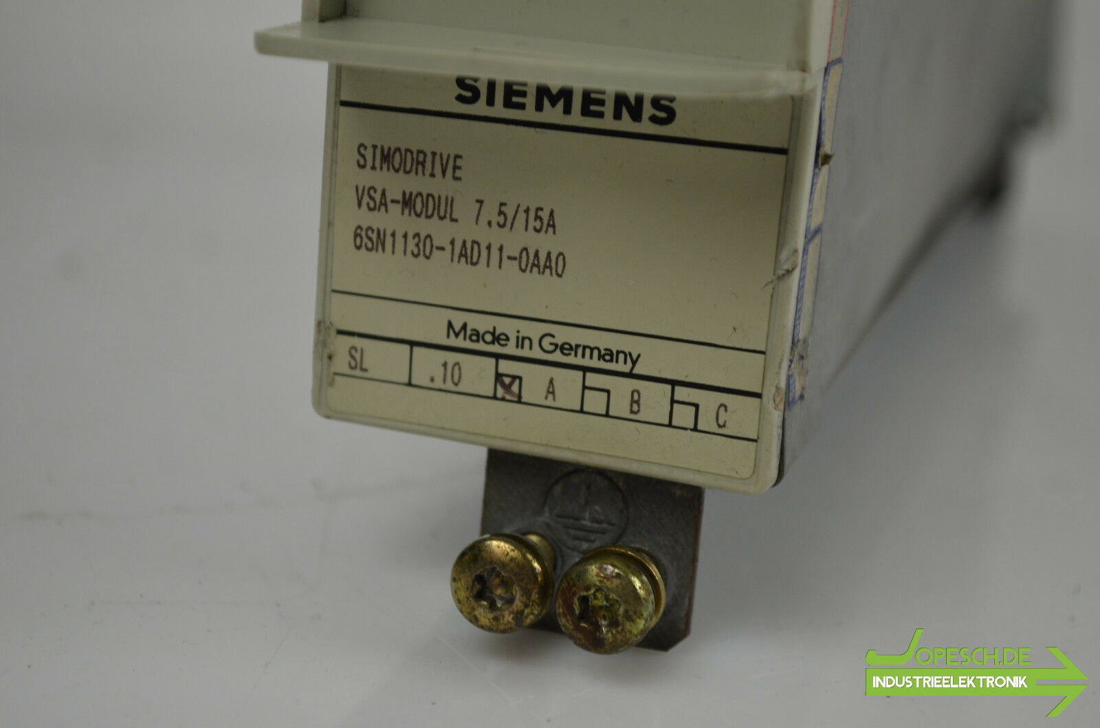 Siemens simodrive VSA-Modul 7.5/15A 6SN1130-1AD11-0AA0 ( 6SN1 130-1AD11-0AA0 )