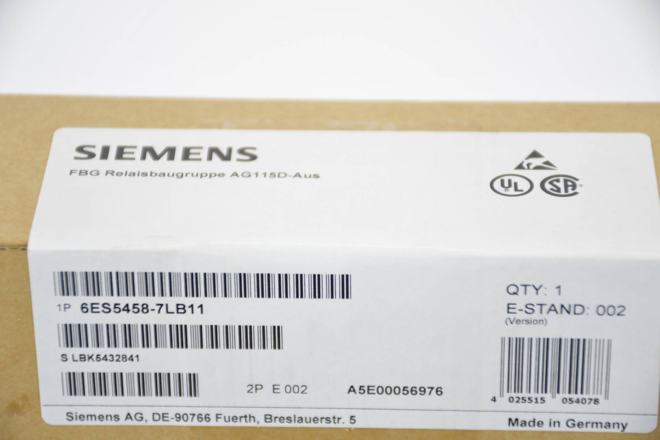 Siemens simatic S5 Digitalausgabe 458 S5-115U/F 6ES5 458-7LB11 ( 6ES5458-7LB11 )