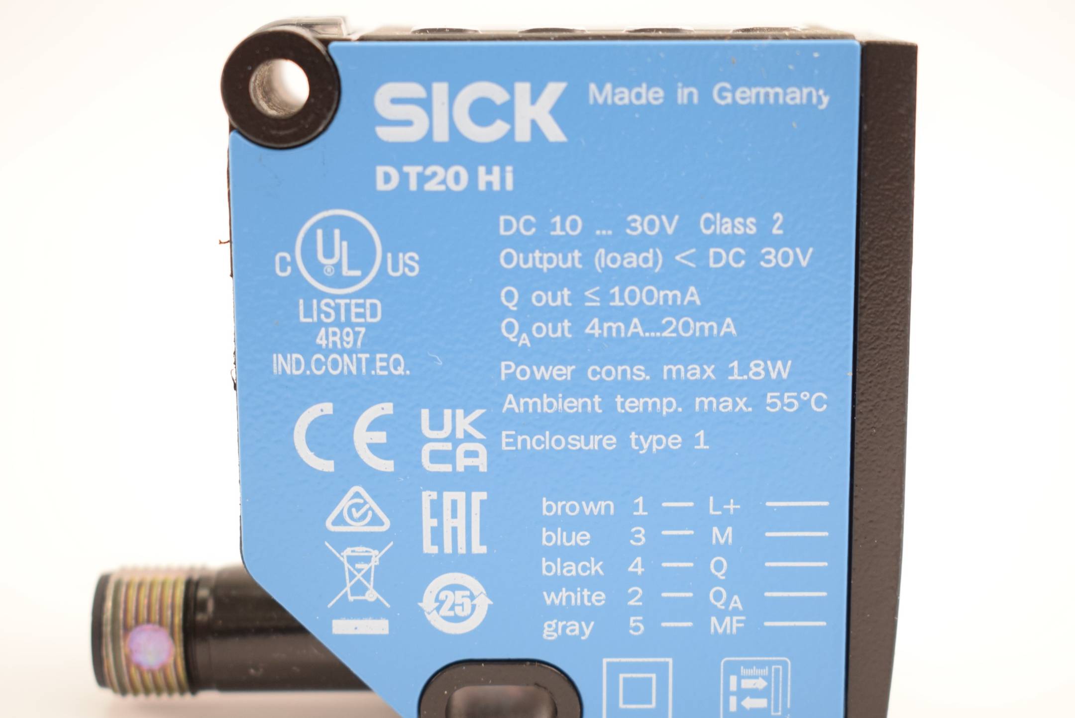 Sick DT20 Hi kubisch Entfernungssensor 30V 100 mA 2,5 ms DT20-P224B ( 1040405 )