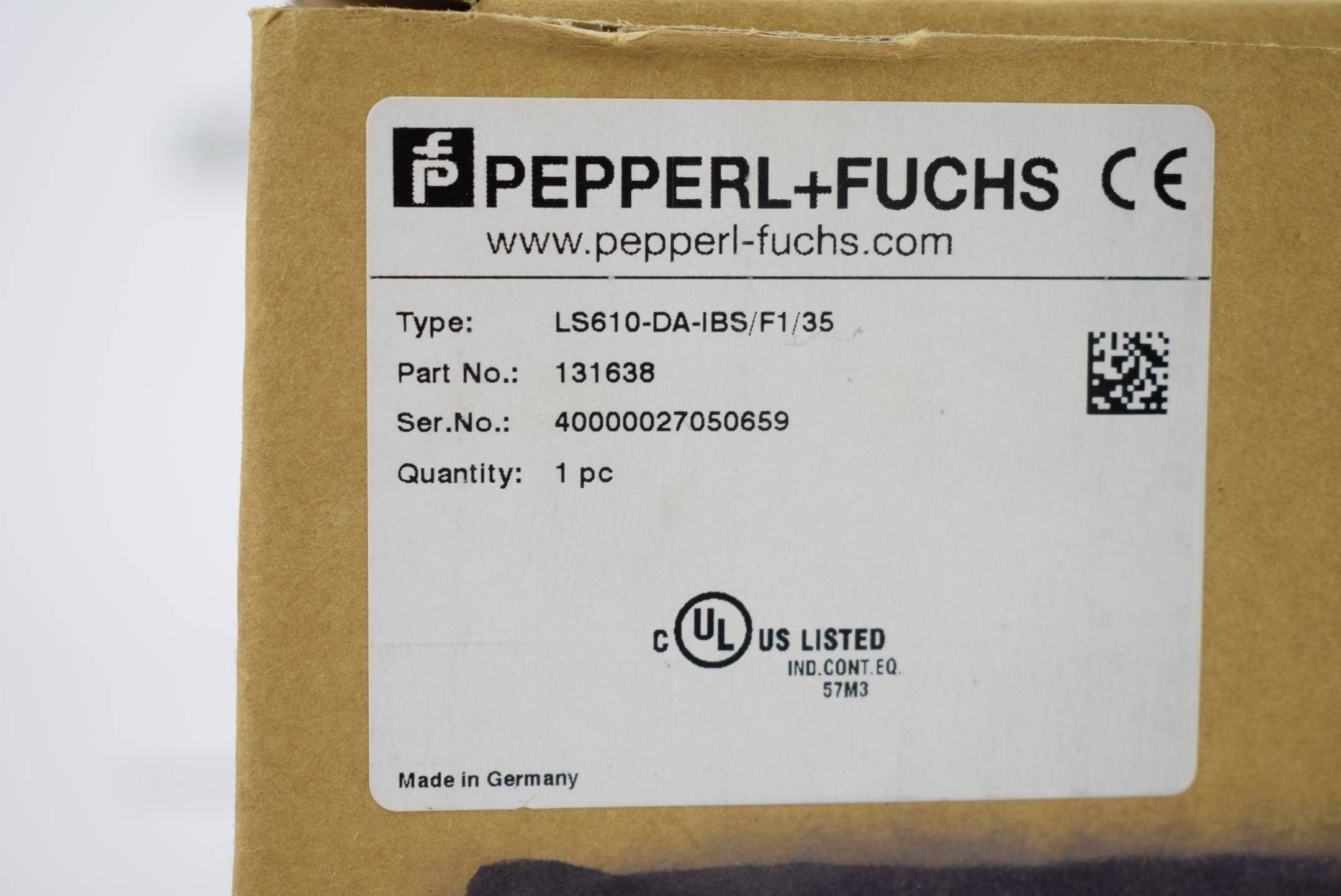 Pepperl + Fuchs Interbus Daten-Lichtschranke LS610-DA-IBS/F1/35 ( 131638 )