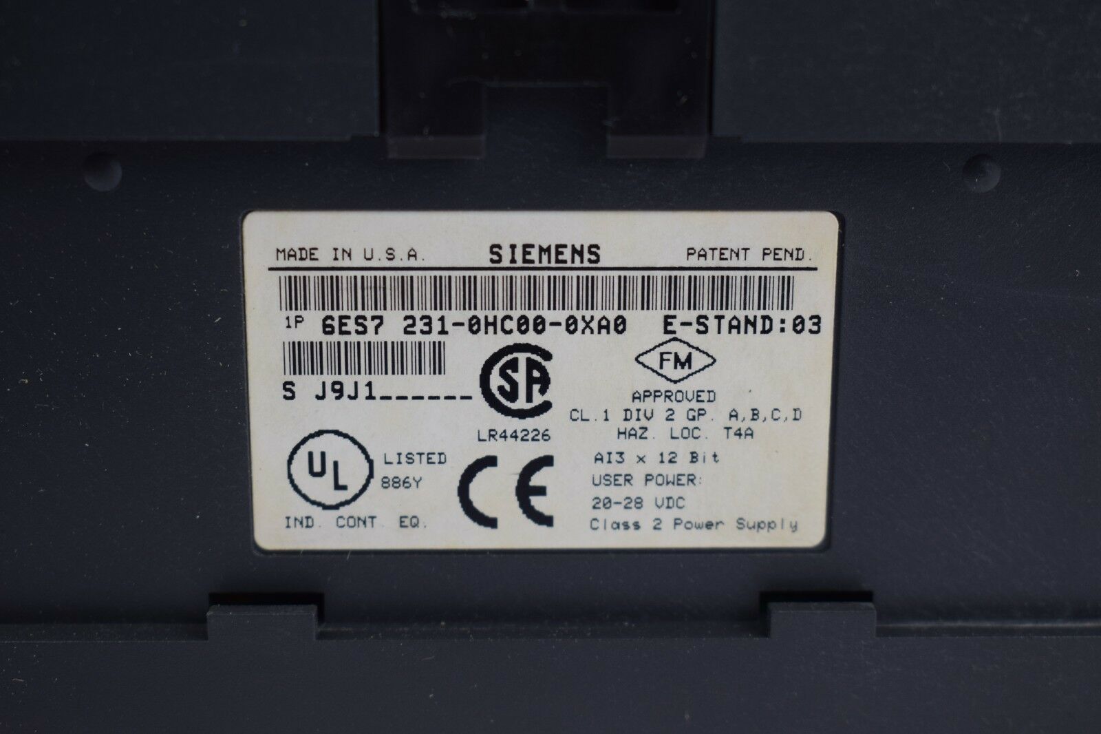 Siemens simatic S7-200 Analogeingabe EM 231 6ES7 231-0HC00-0XA0 ( 6ES7231-0HC00-0XA0 )