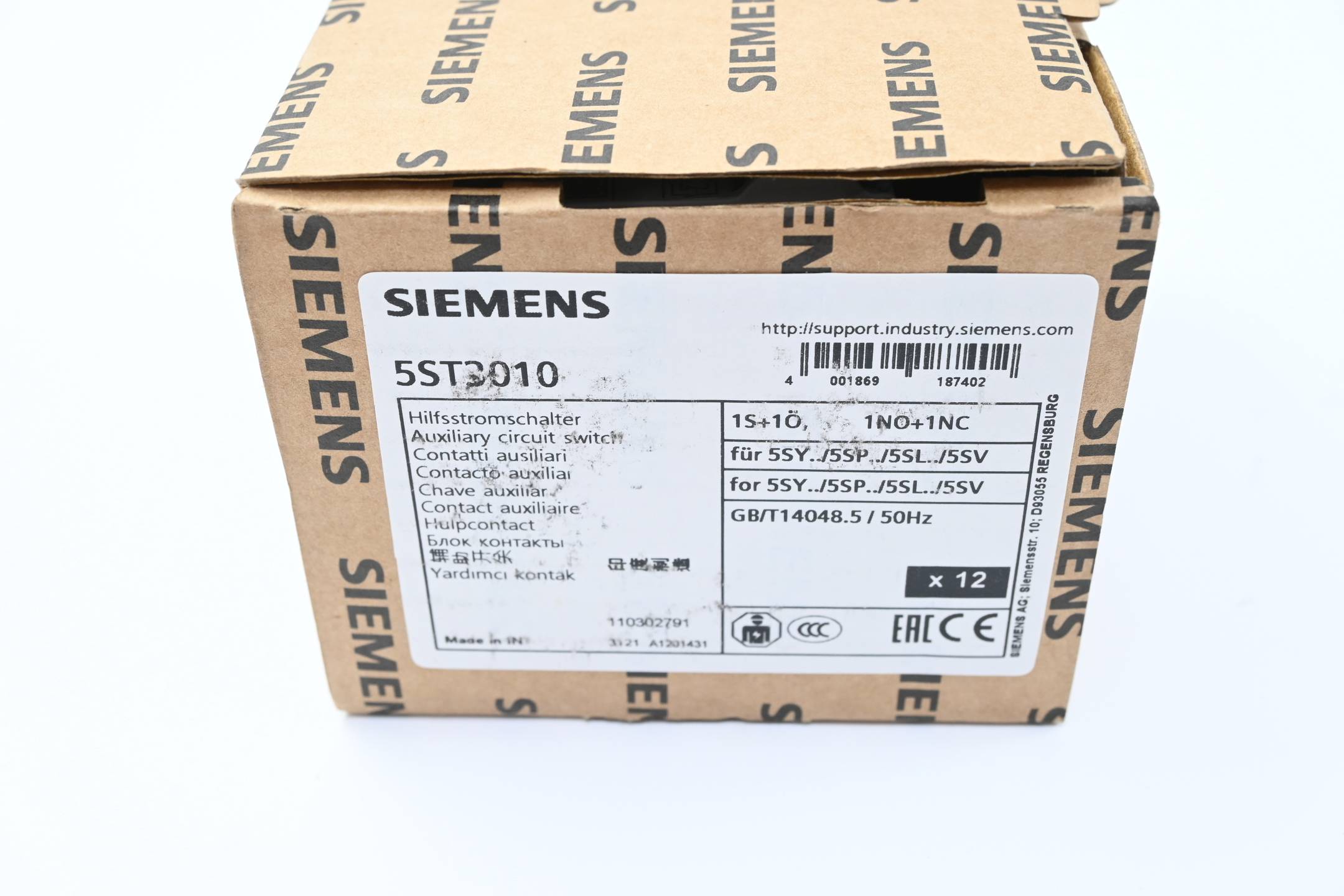 Siemens Hilfsstromschalter 5ST3010 ( 5ST3 010 ) 11 Stück