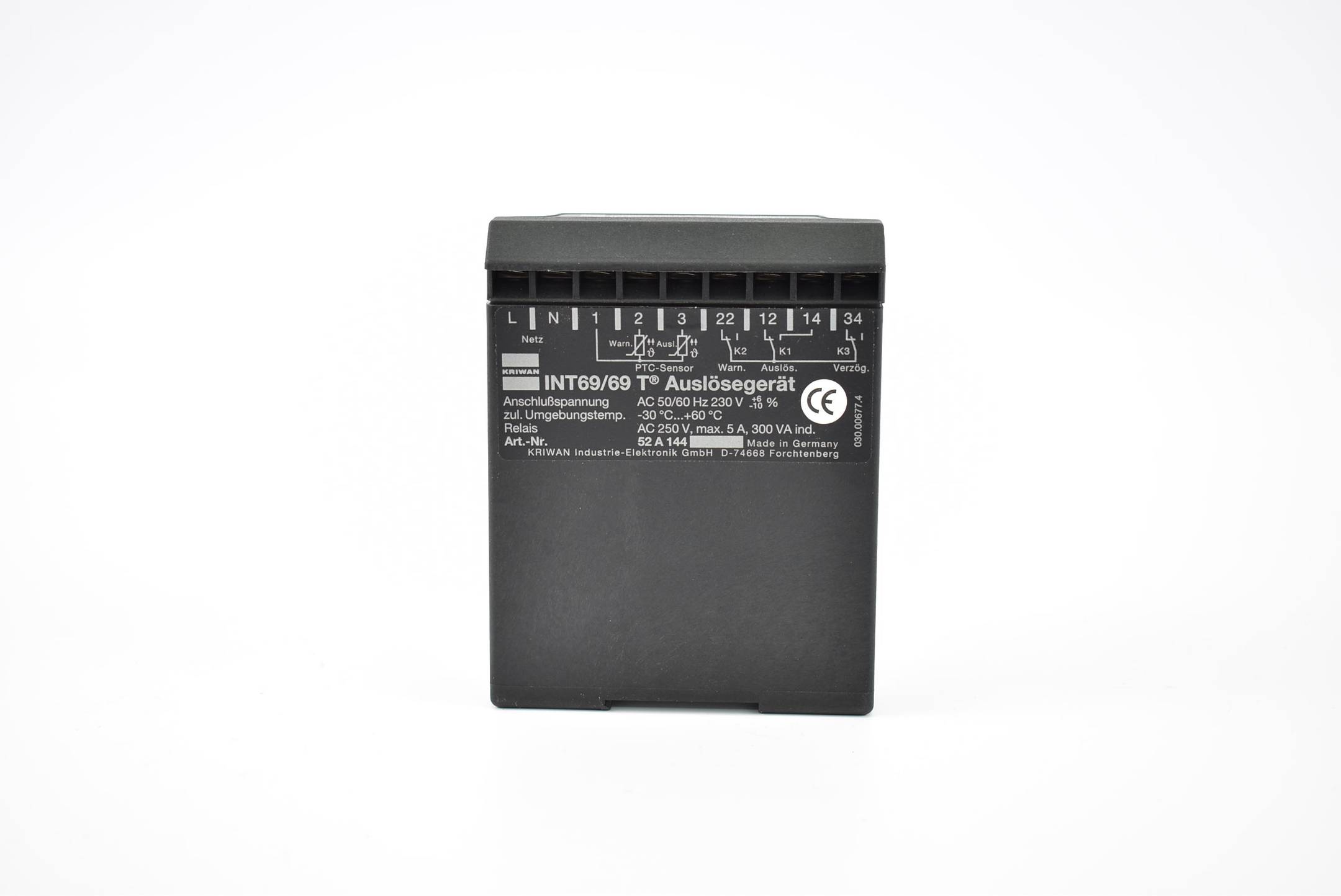 Kriwan INT59/69T Auslösegerät AC 50/60Hz 230V 52A144