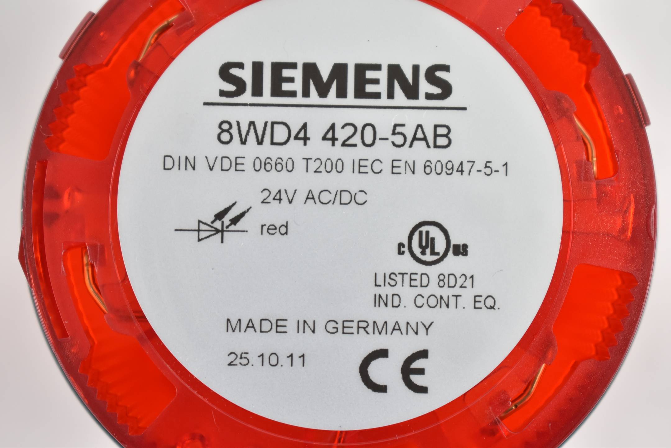 Siemens Signalleuchte 8WD4408-0AD + 8WD4420-5AE + 8WD4420-5AC + 8WD4420-5AB