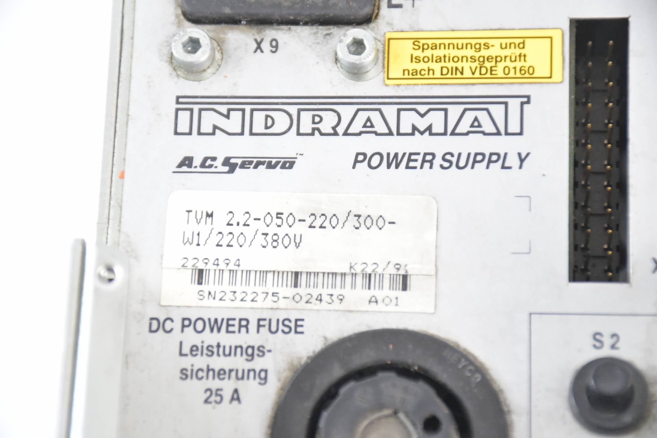 DEFEKT Indramat A.C. Servo Power Supply TVM 2.2-050-220/300-W1/220/380V