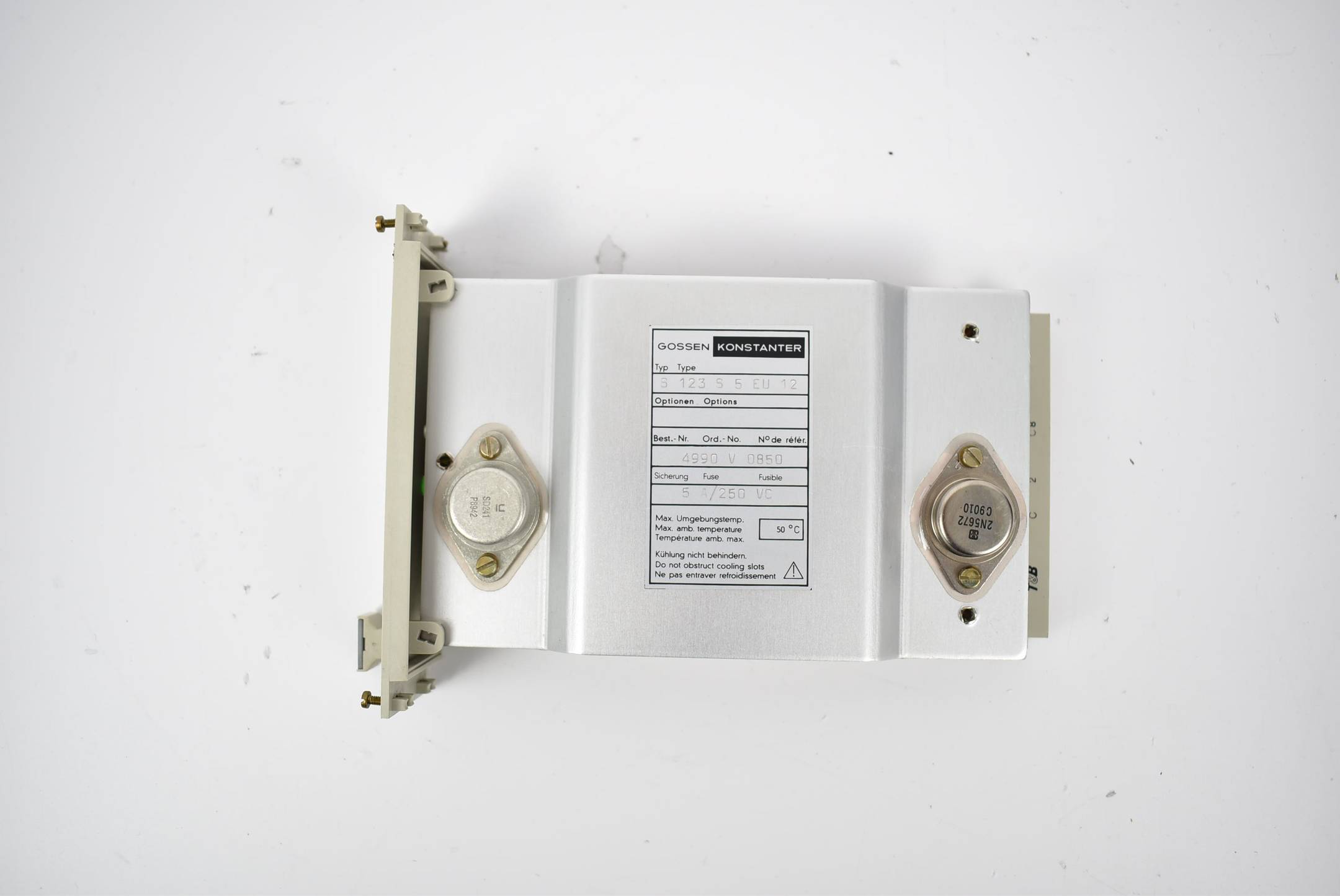 Gossen Konstanter Power supply 5 A 250 VC S123S5EU12