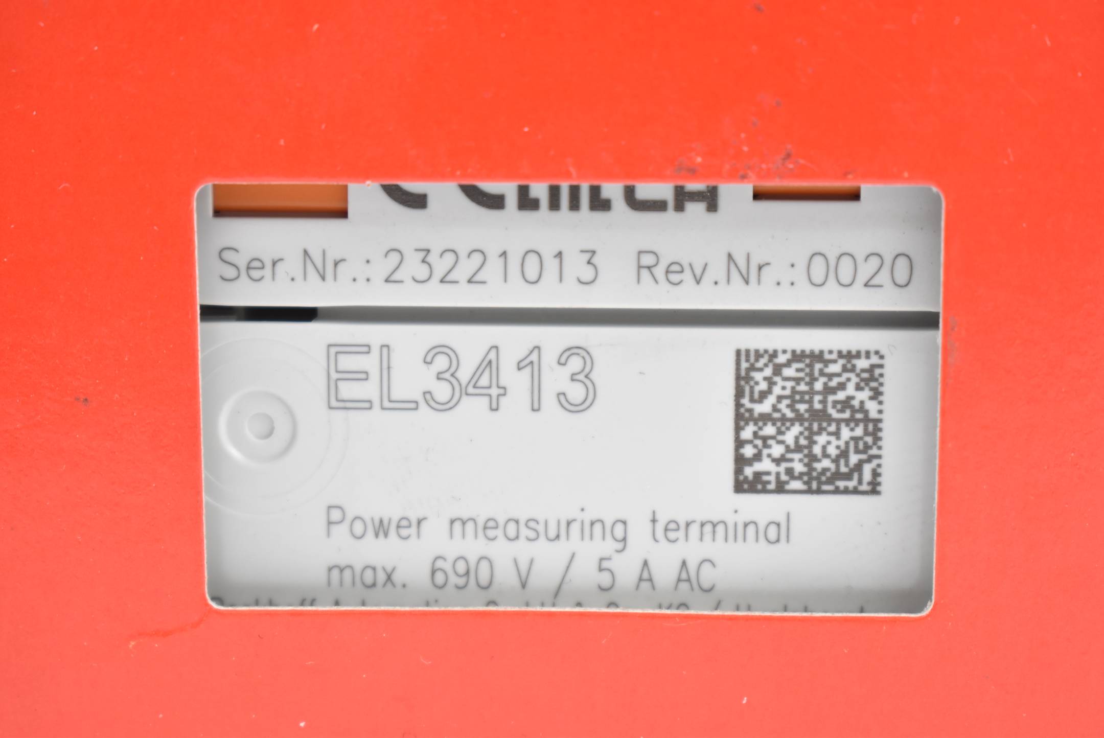 Beckhoff EtherCAT-Klemme 3-Kanal-Analog-Eingang 690 VAC 1/5 A EL3413 ( EL 3413 )