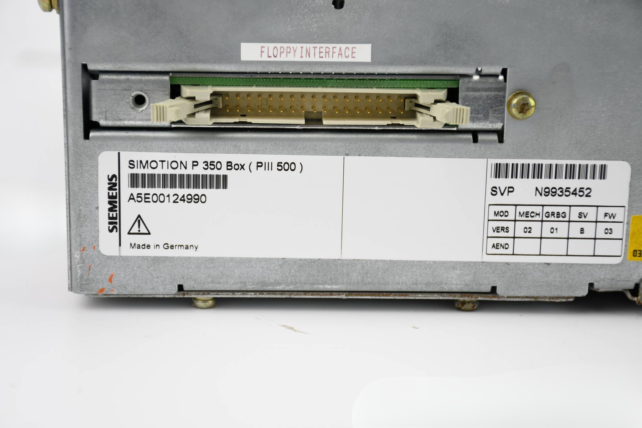 Siemens simotion P350 Box PIII 500 A5E00124990 inkl. Festplatte Siemens simotion P350 Box PIII 500 A5E00124990 inkl. Festplatte