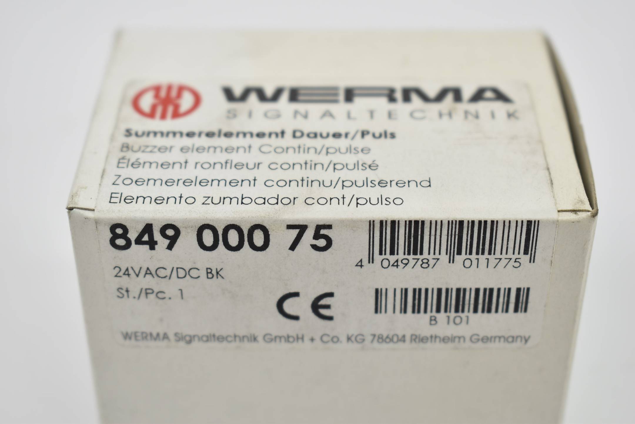 Werma Signaltechnik Summerelement Dauer/Puls 24VAC/DC 849 000 75 ( 84900075 )