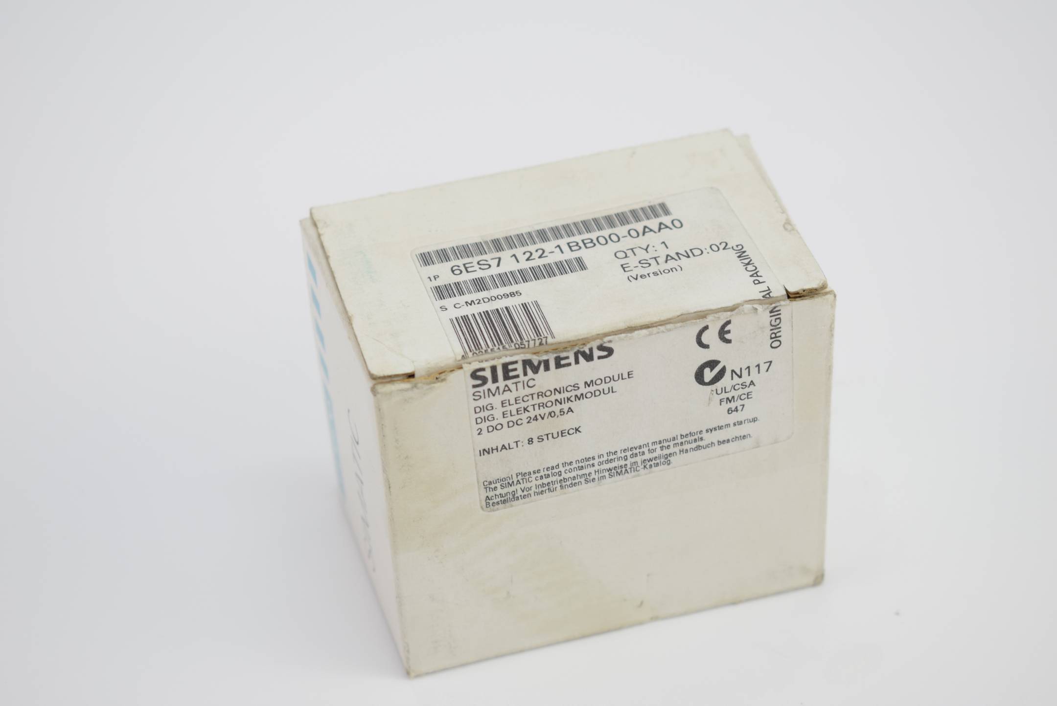 Siemens simatic SC 8 Stück in VPE 6ES7 122-1BB00-0AA0 ( 6ES7122-1BB00-0AA0 ) E2