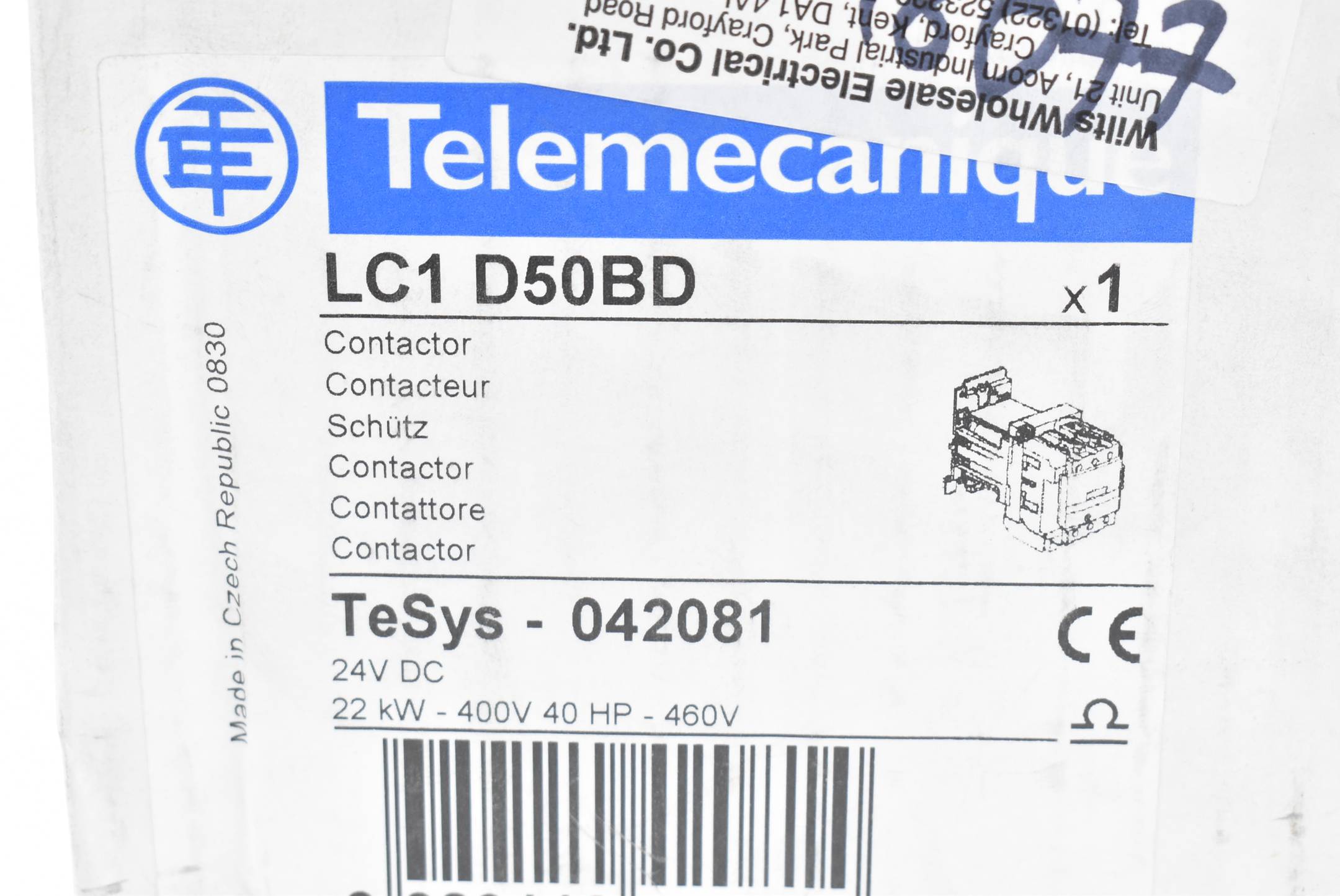 Telemecanique Schütz LC1D50BD ( LC1 D50BD )