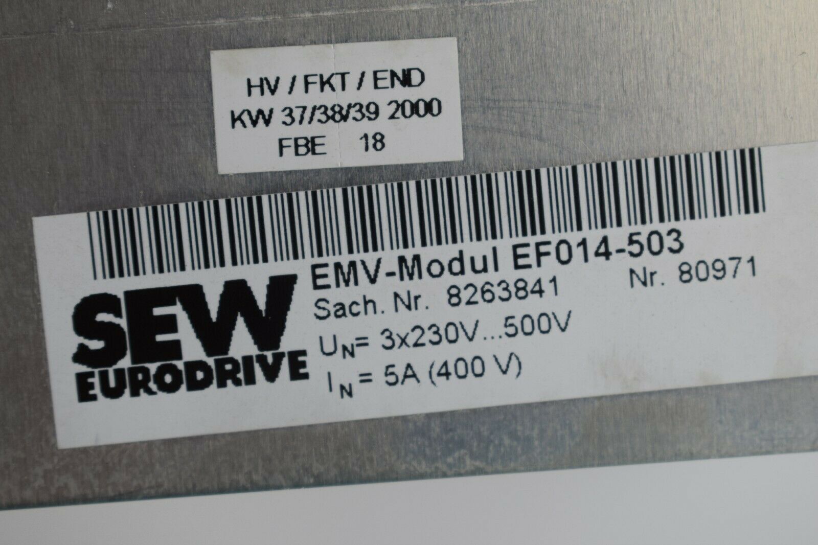 SEW Eurodrive EMV-Modul EF014-503