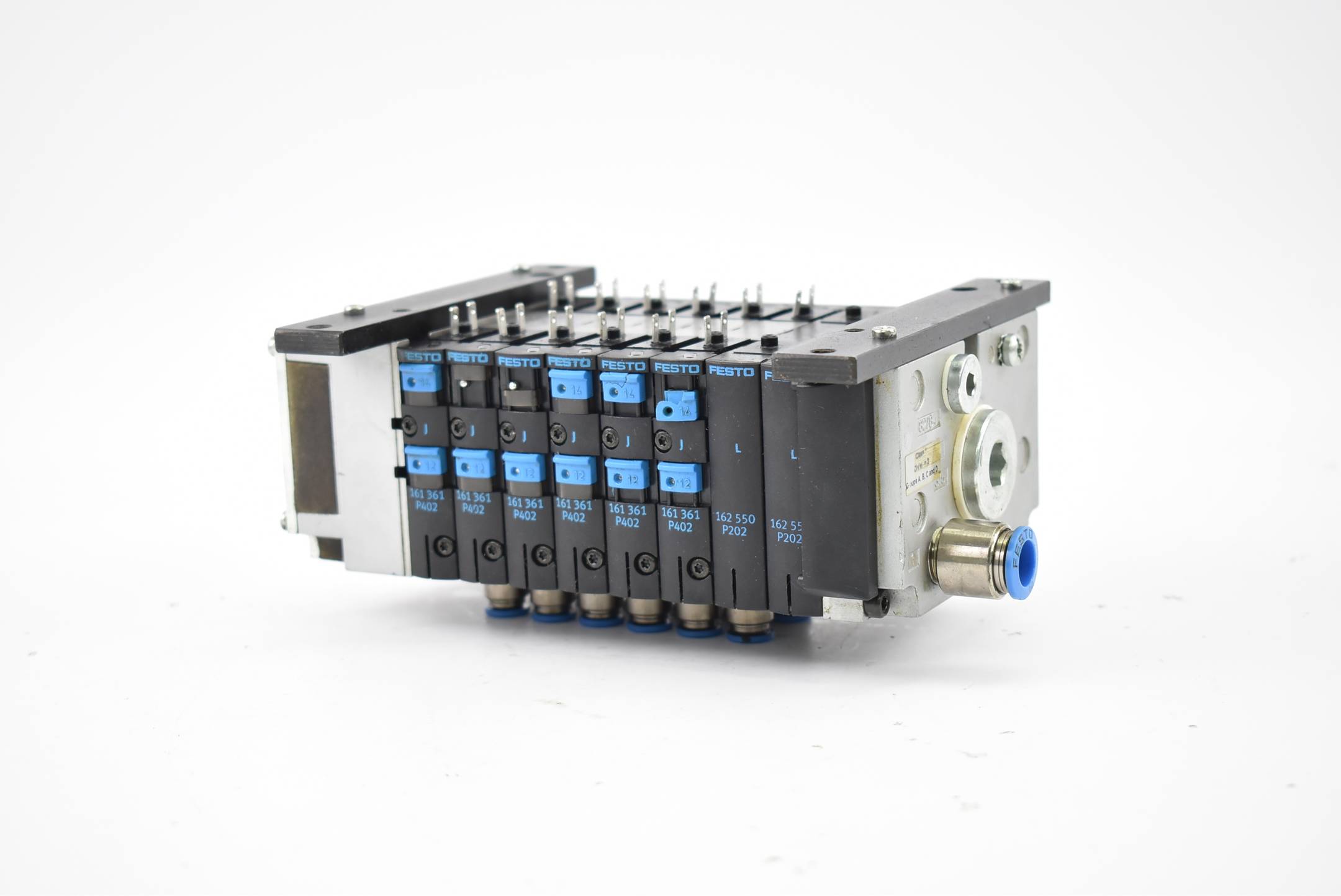 Festo Ventilinsel CPV 14-VI-18210 + 6 x Magnetventile 161361 + 2x 162550
