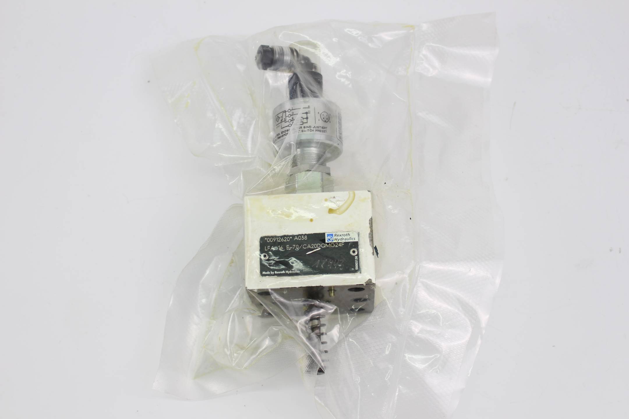 Rexroth Hydraulikventil LFA 16 E-70/CA20DQMG24F ( 00912620 ) + Encoder GIV 50 