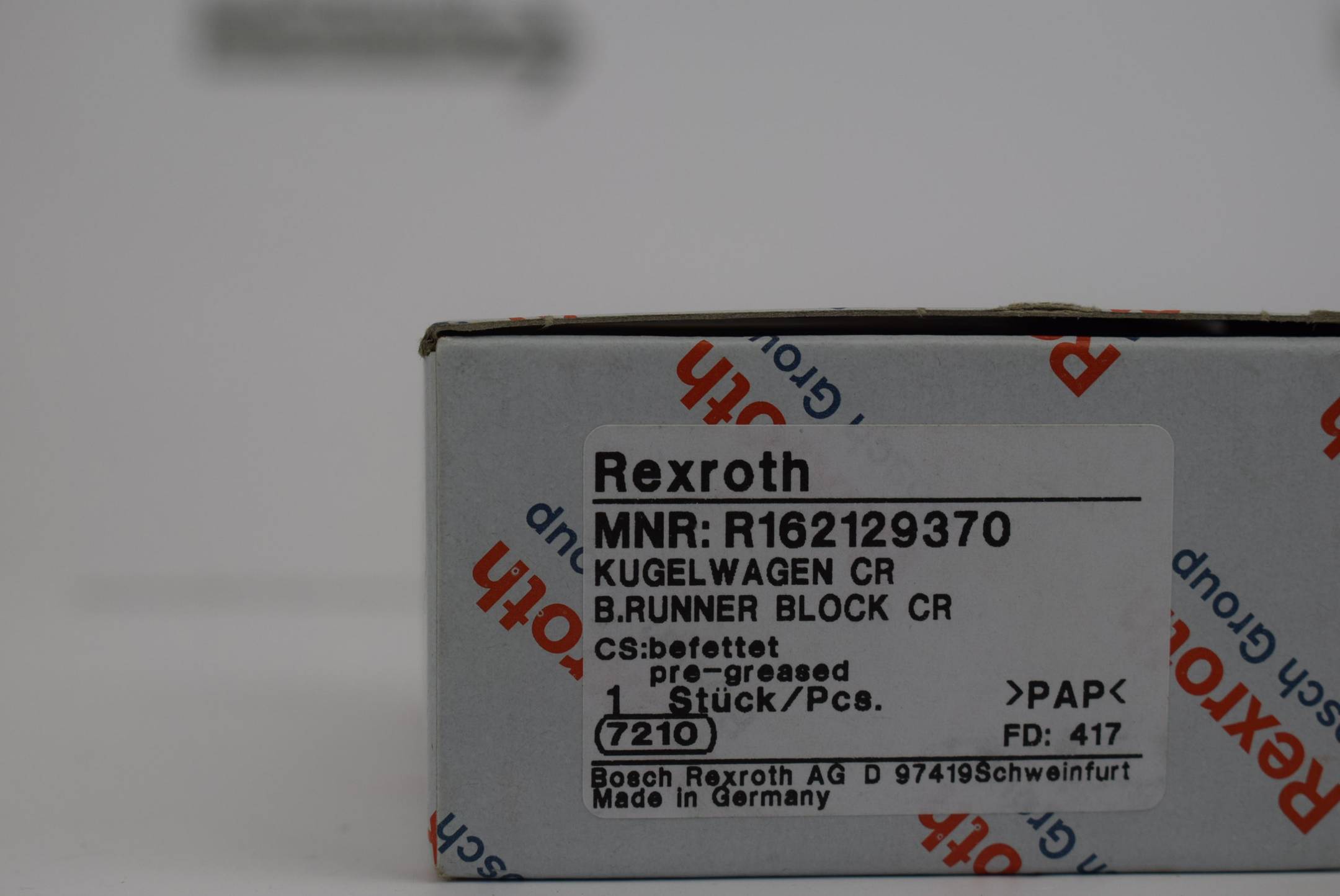 Bosch Rexroth Kugelwagen CR R162129370

