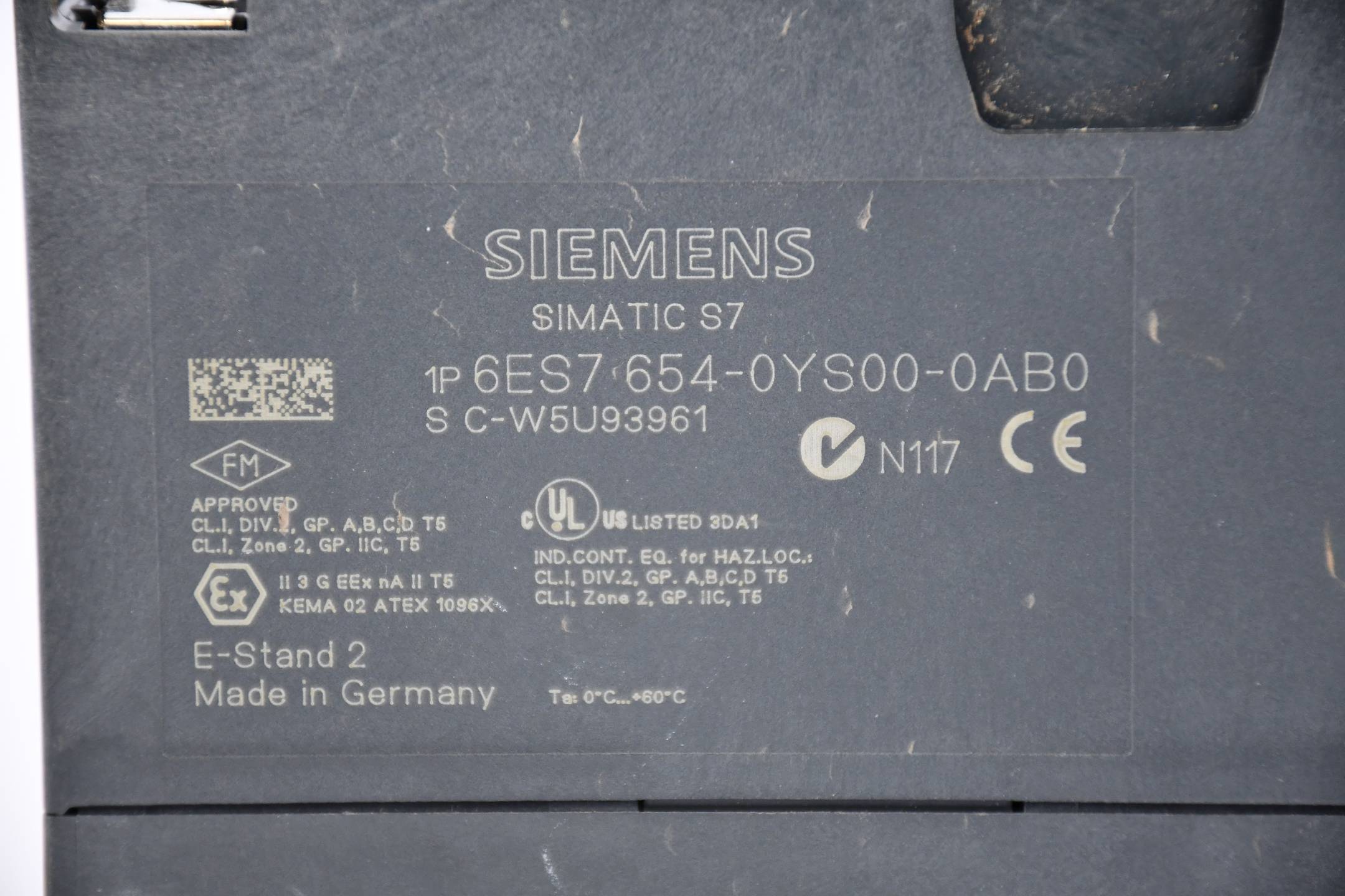 Siemens simatic S5 Y-im Normmaster 6ES7 654-0YS00-0AB0 ( 6ES7654-0YS00-0AB0 ) E2