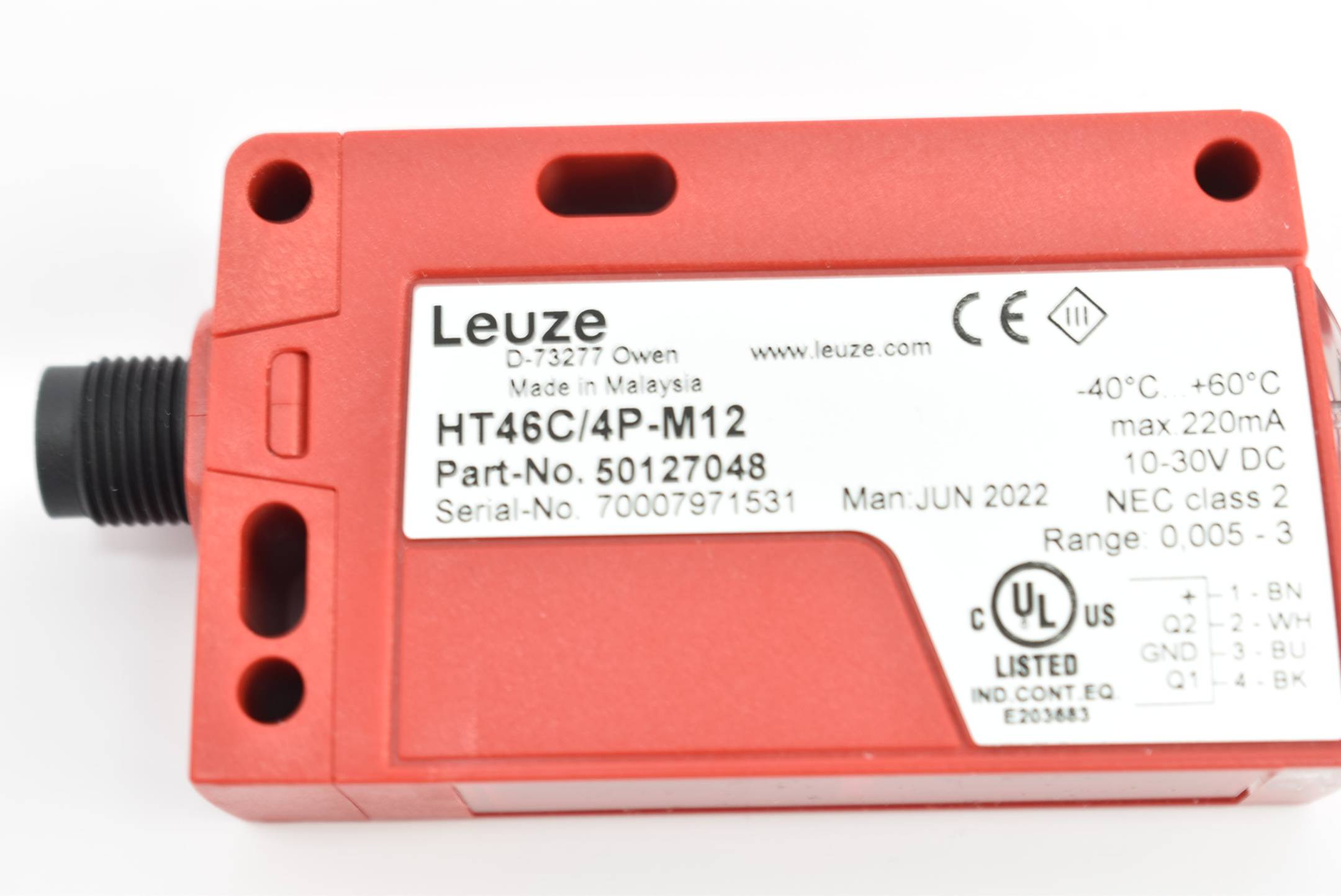 Leuze Reflexionslichttaster HT46C/4P-M12