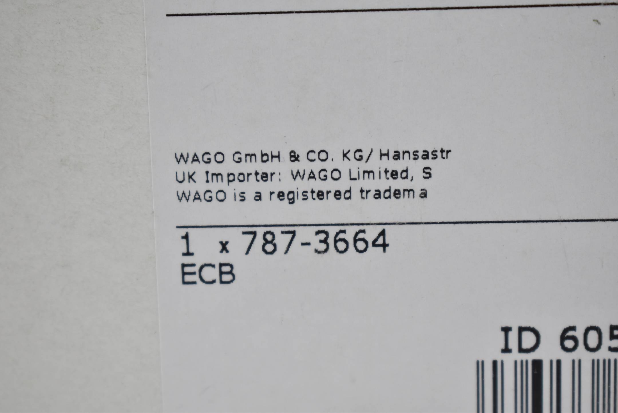 Wago elektronischer Schutzschalter 4-kanalog 24VDC 787-3664