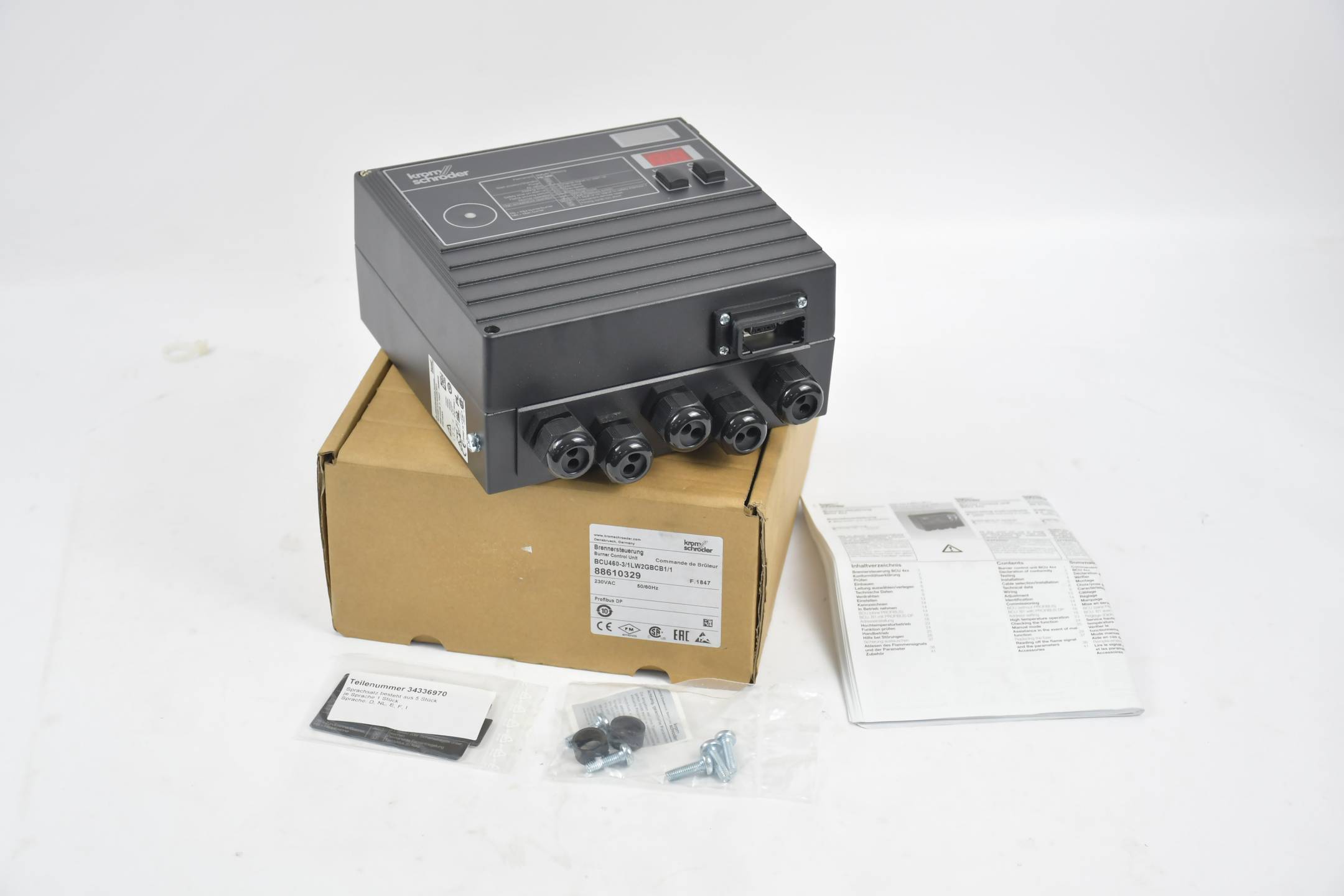Krom Schröder Brennersteuerung BCU460-3/1LW2GBCB1/1 ( 88610329 )