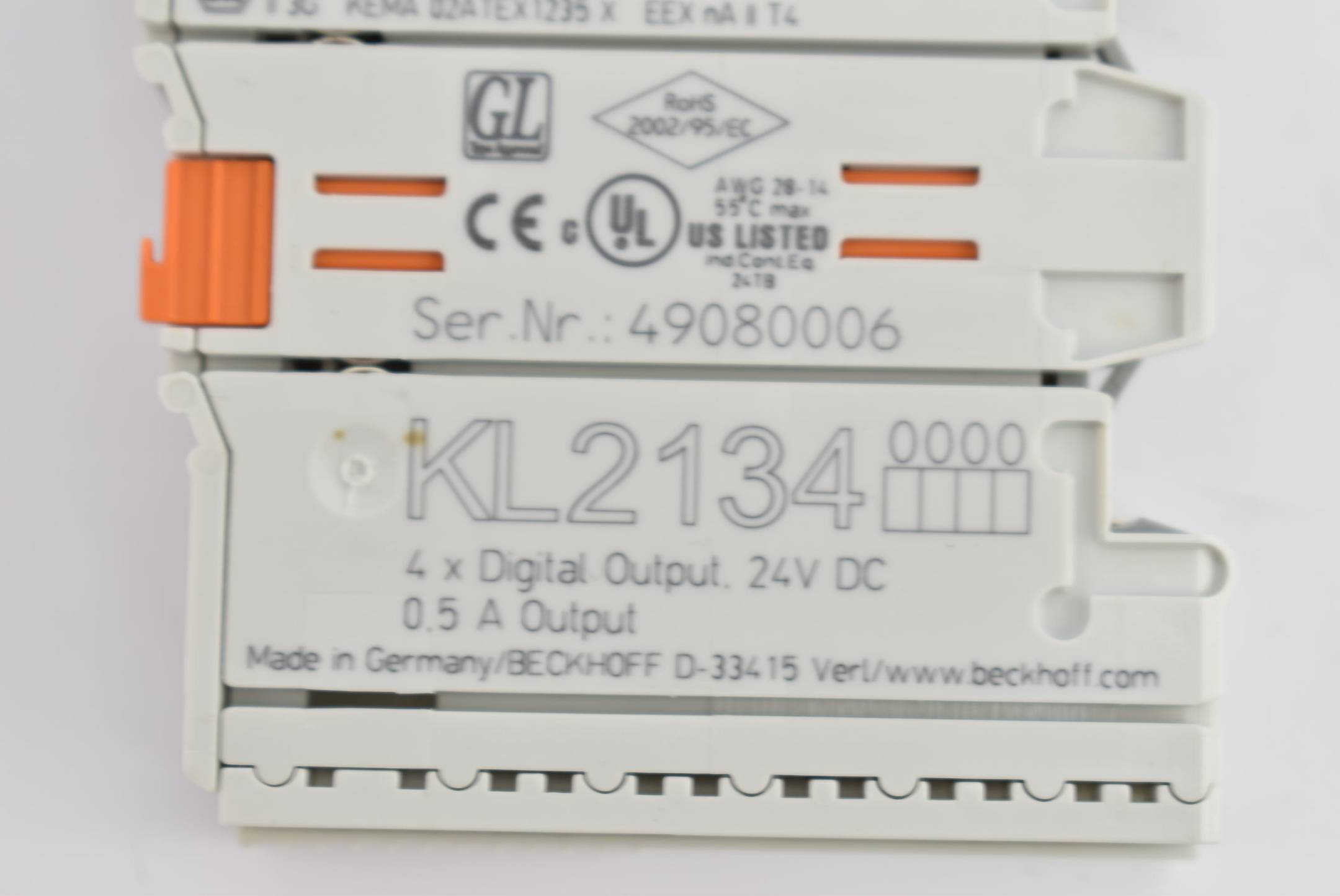 Beckhoff Busklemme 4-Kanal-Digital-Ausgang 24 V DC 0,5A KL2134 ( KL 2134 )