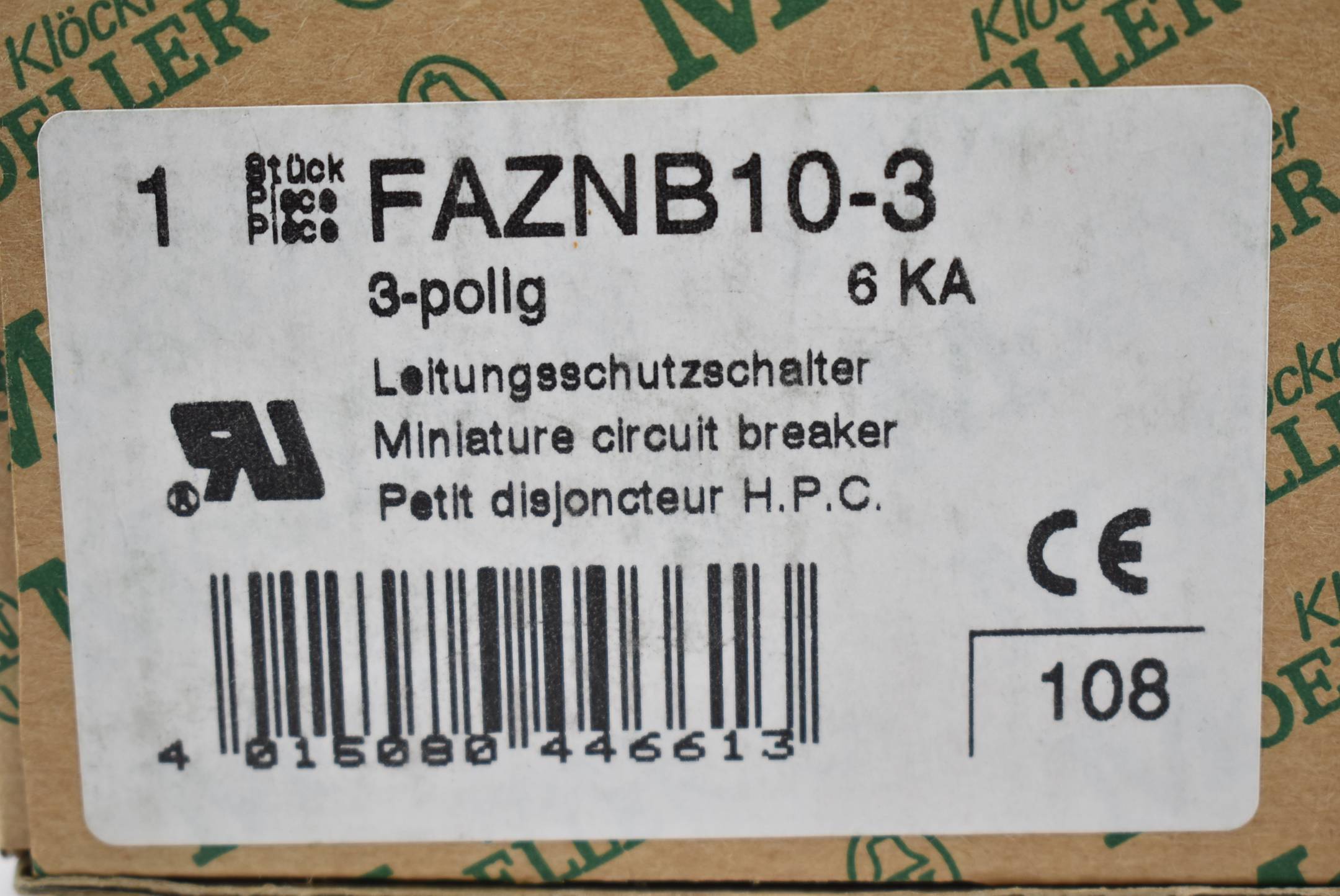 Klöckner Moeller Leistungsschalter 3-polig FAZNB10-3