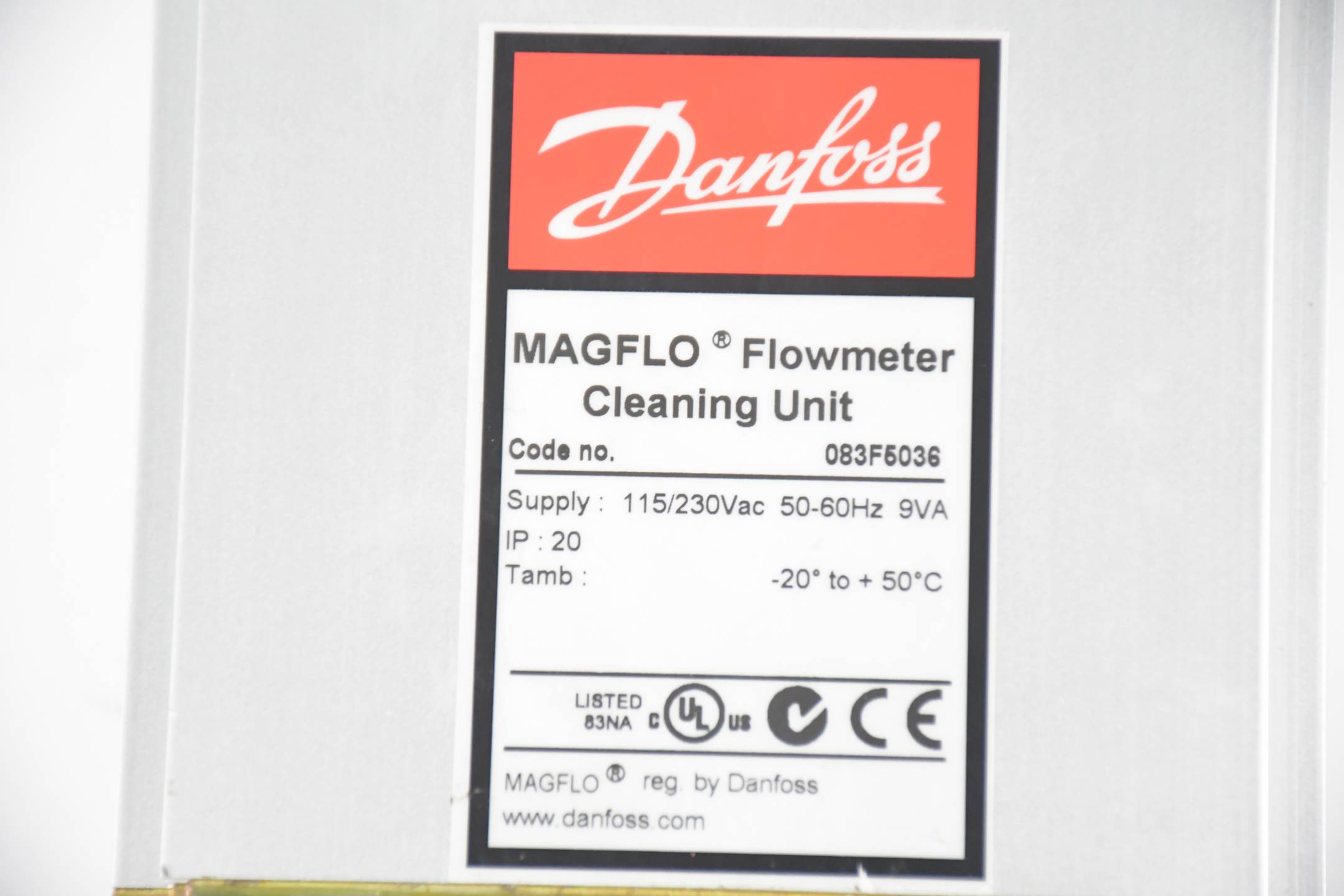 Danfoss Magflo Flowmeter Cleaning Unit 083F5036