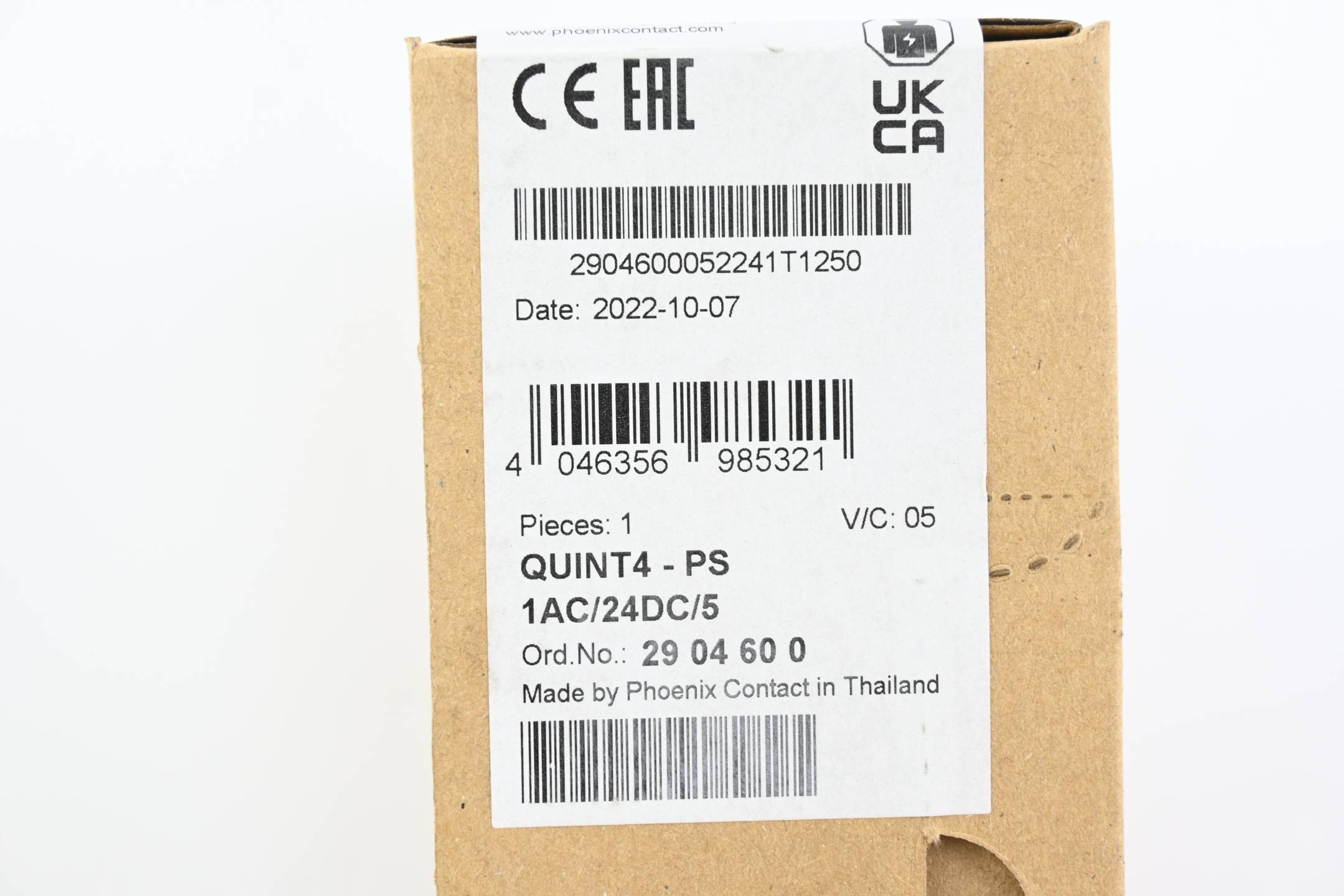 Phoenix Contact Stromversorgung QUINT4-PS/1AC/24DC/5 ( 2904600 )