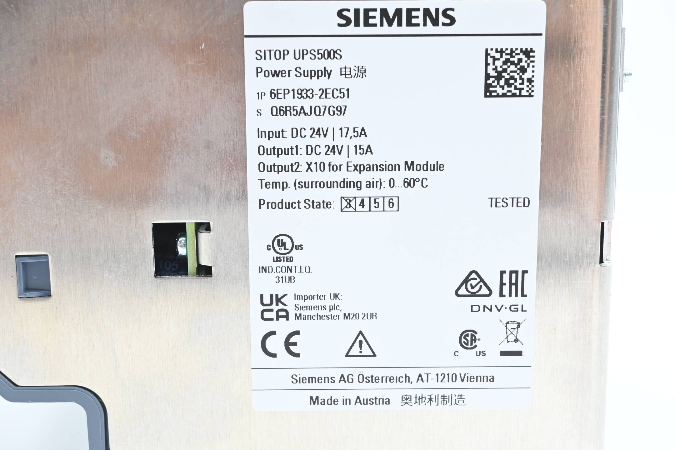 Siemens Sitop Stromversorgung UPS500S 6EP1933-2EC51 ( 6EP1 933-2EC51 )