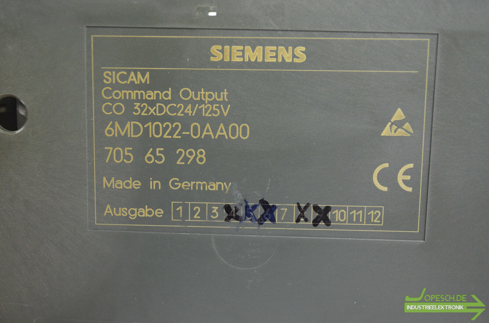 Siemens sicam 6MD1022-0AA00