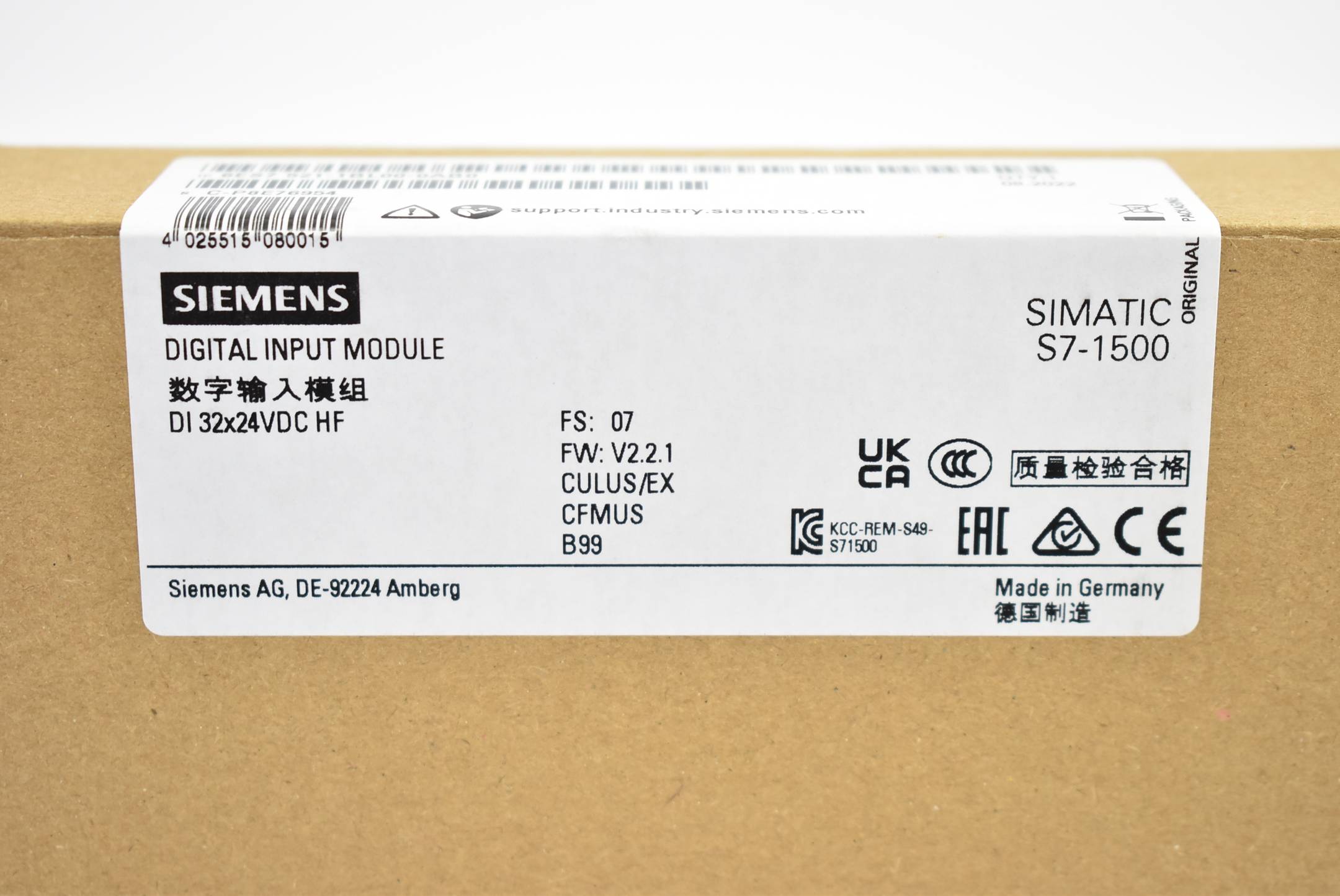 Siemens simatic S7-1500 6ES7 521-1BL00-0AB0 ( 6ES7521-1BL00-0AB0 ) E7