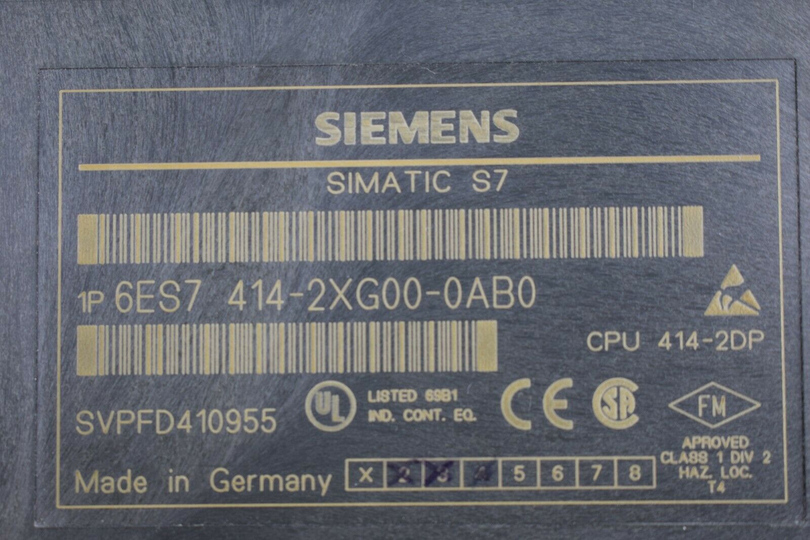 Siemens simatic S7 6ES7 414-2XG00-0AB0 ( 6ES7414-2XG00-0AB0 ) E.4