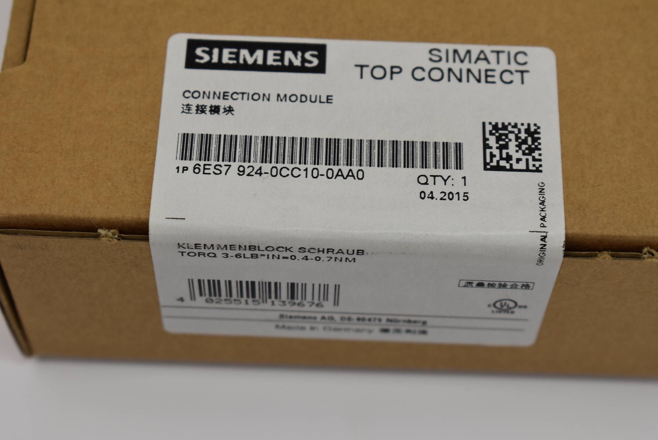 Siemens Connection Module 6ES7 924-0CC10-0AA0 ( 6ES7924-0CC10-0AA0 )