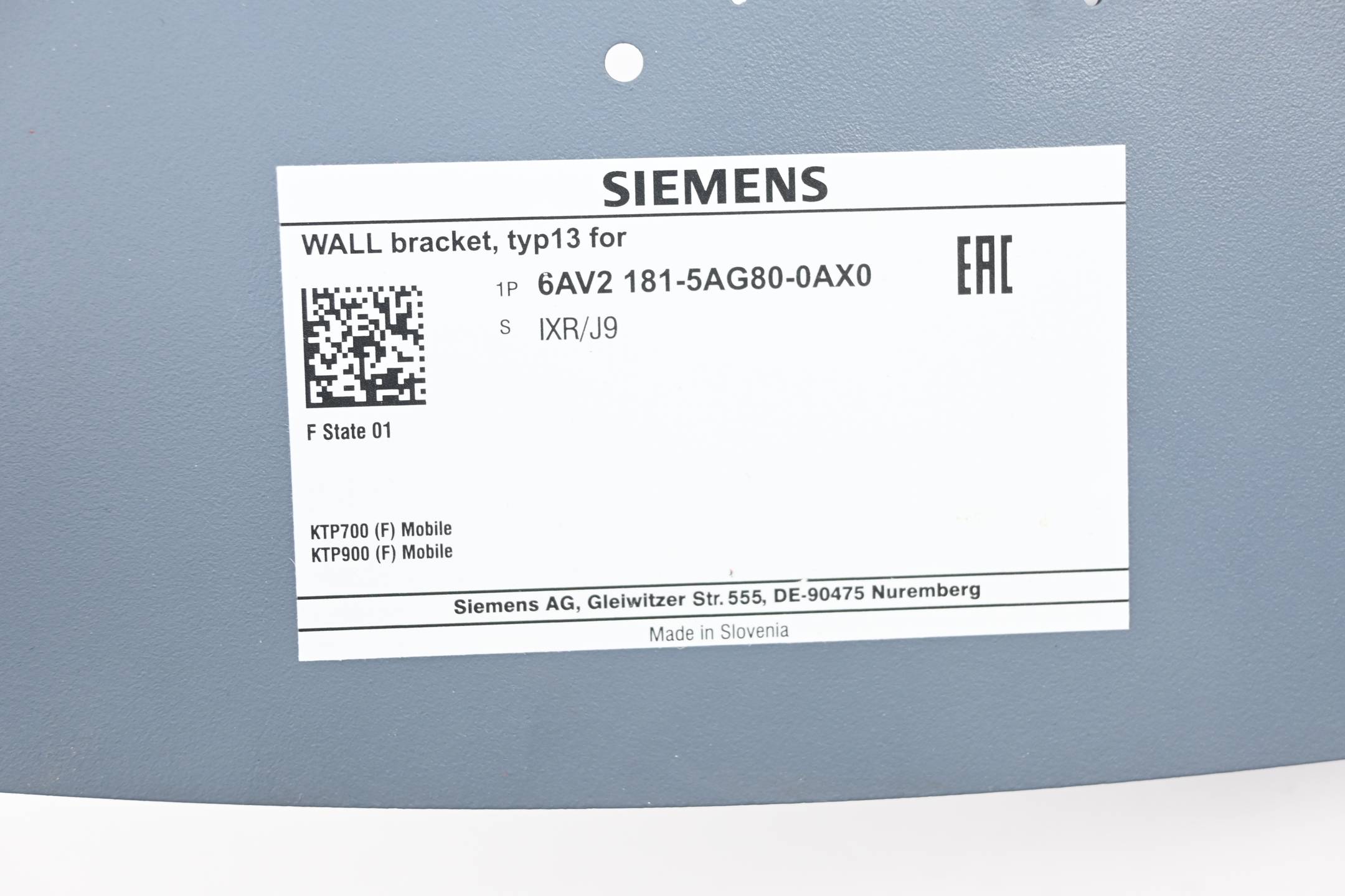 Siemens Wandhalterung 6AV2181-5AG80-0AX0 ( 6AV2 181-5AG80-0AX0 )