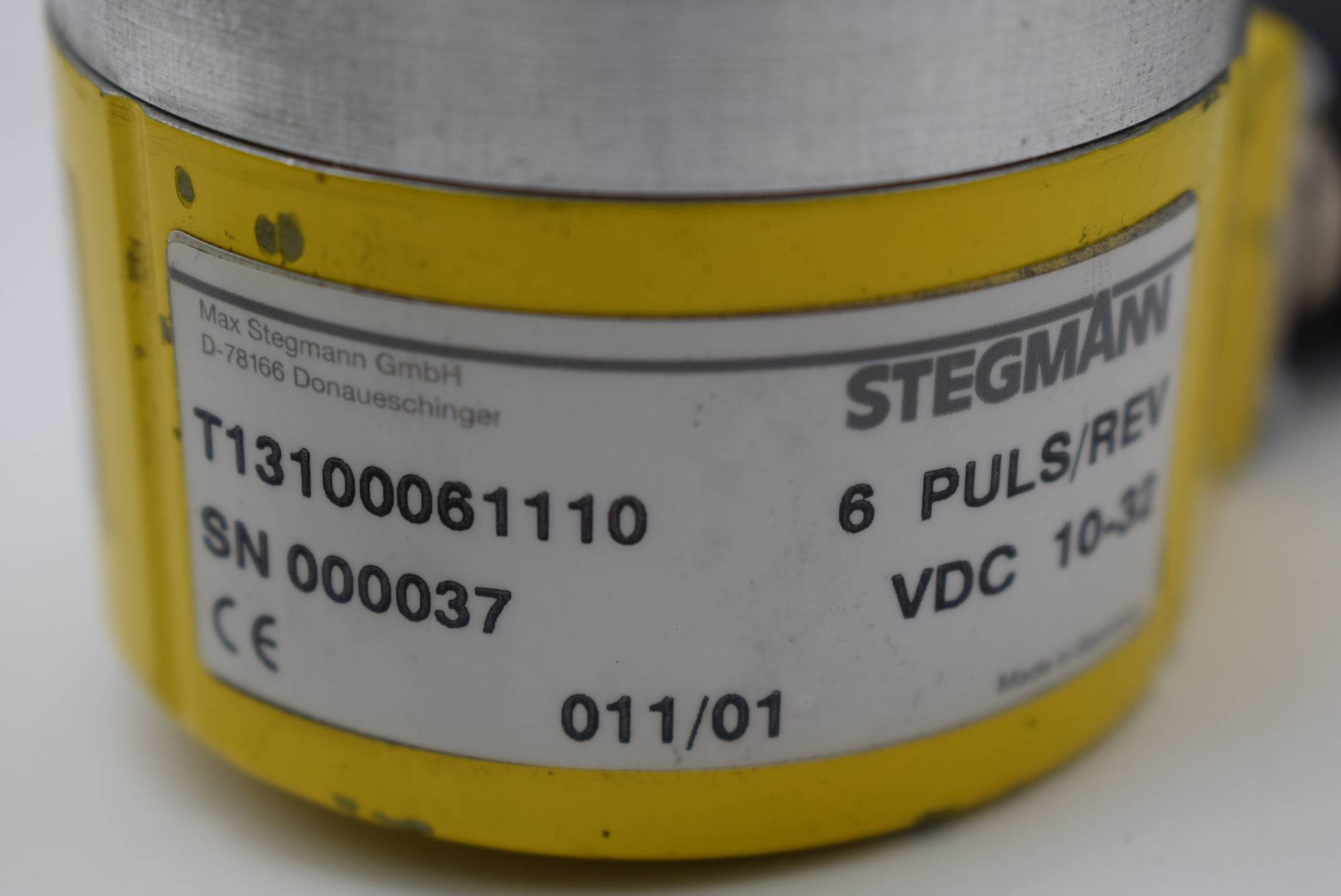Stegmann T13100061110 6 Puls/Rev VDC10-32 Drehgeber Encoder

